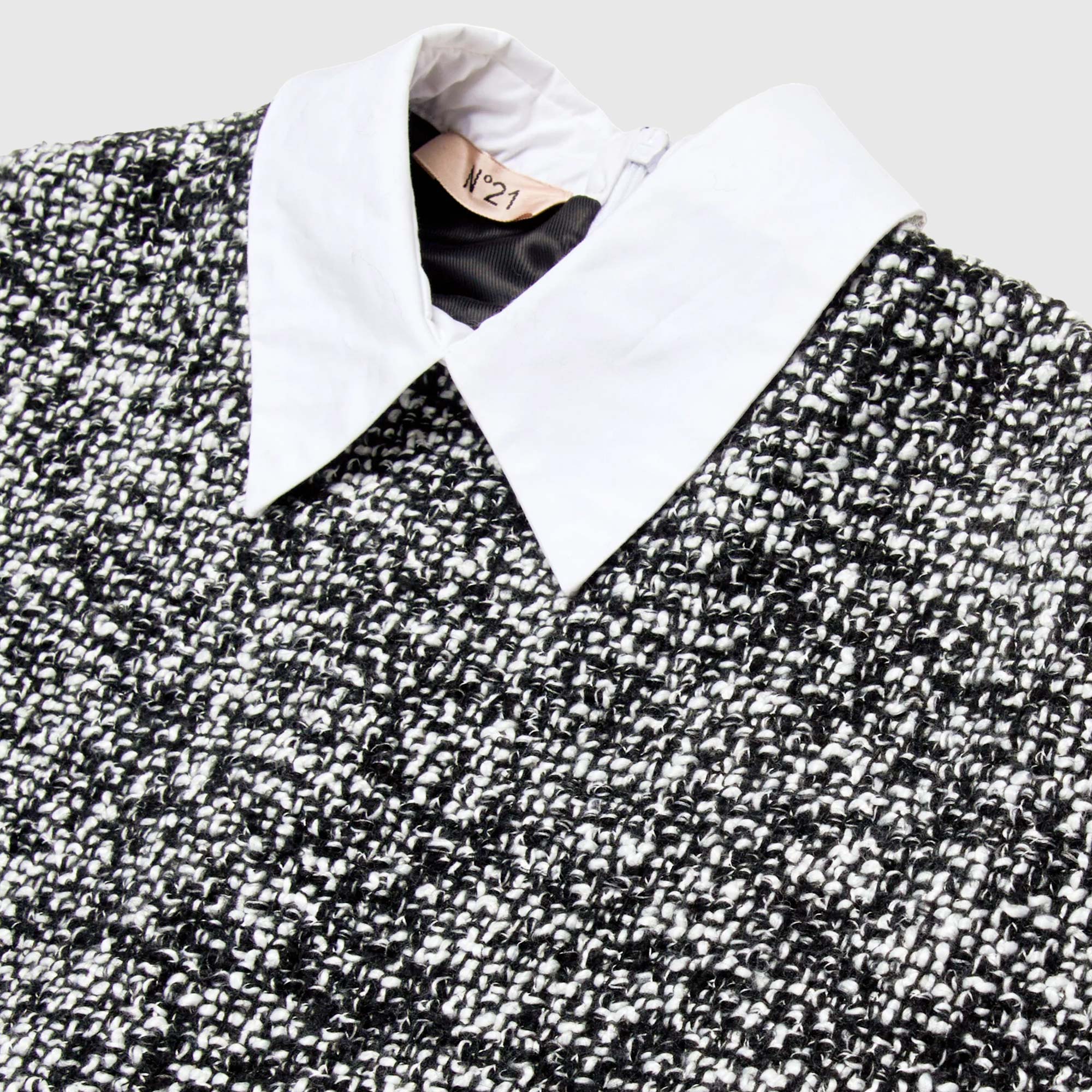 Abito bouclè Nero e Bianco firmato N. 21 - annameglio.com abbigliamento moda