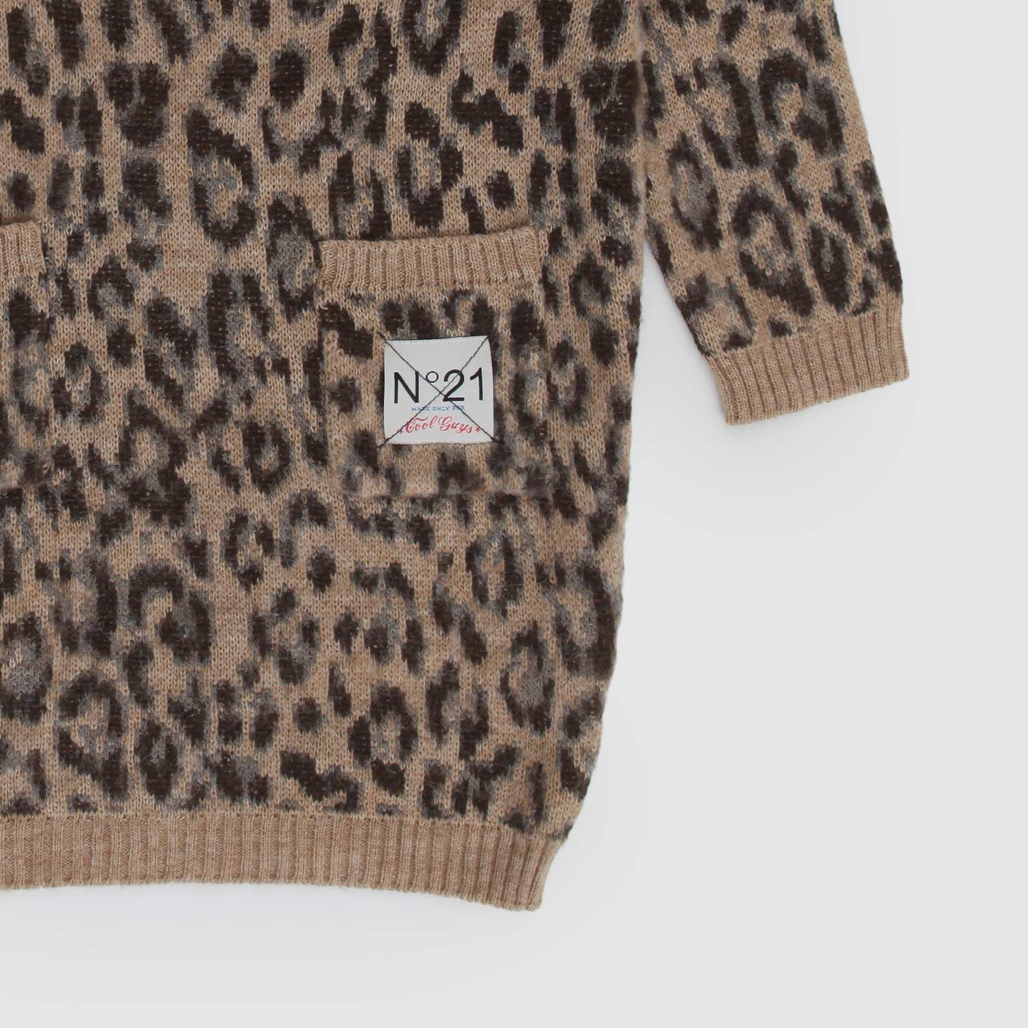 Abito leopardato in misto lana - annameglio.com abbigliamento moda