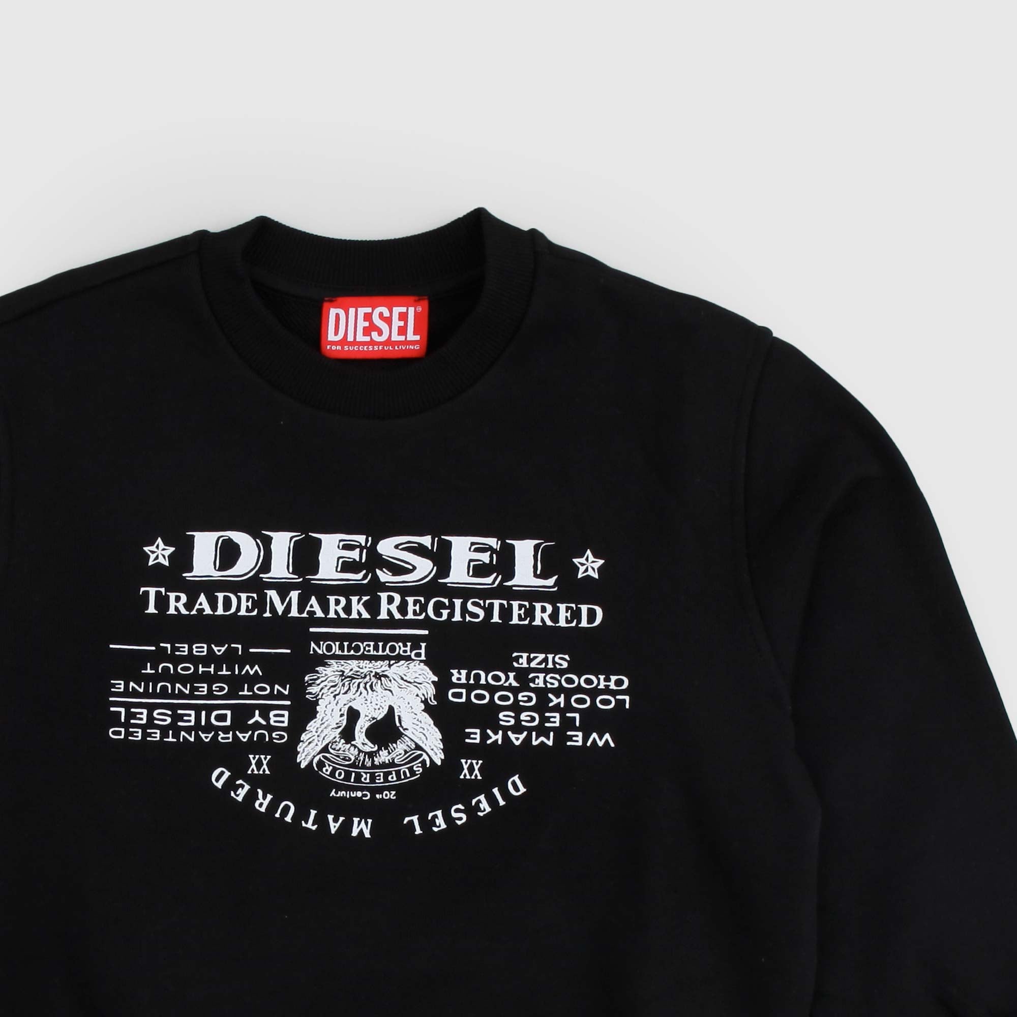 Felpa nera con logo firmata Diesel - annameglio.com abbigliamento moda