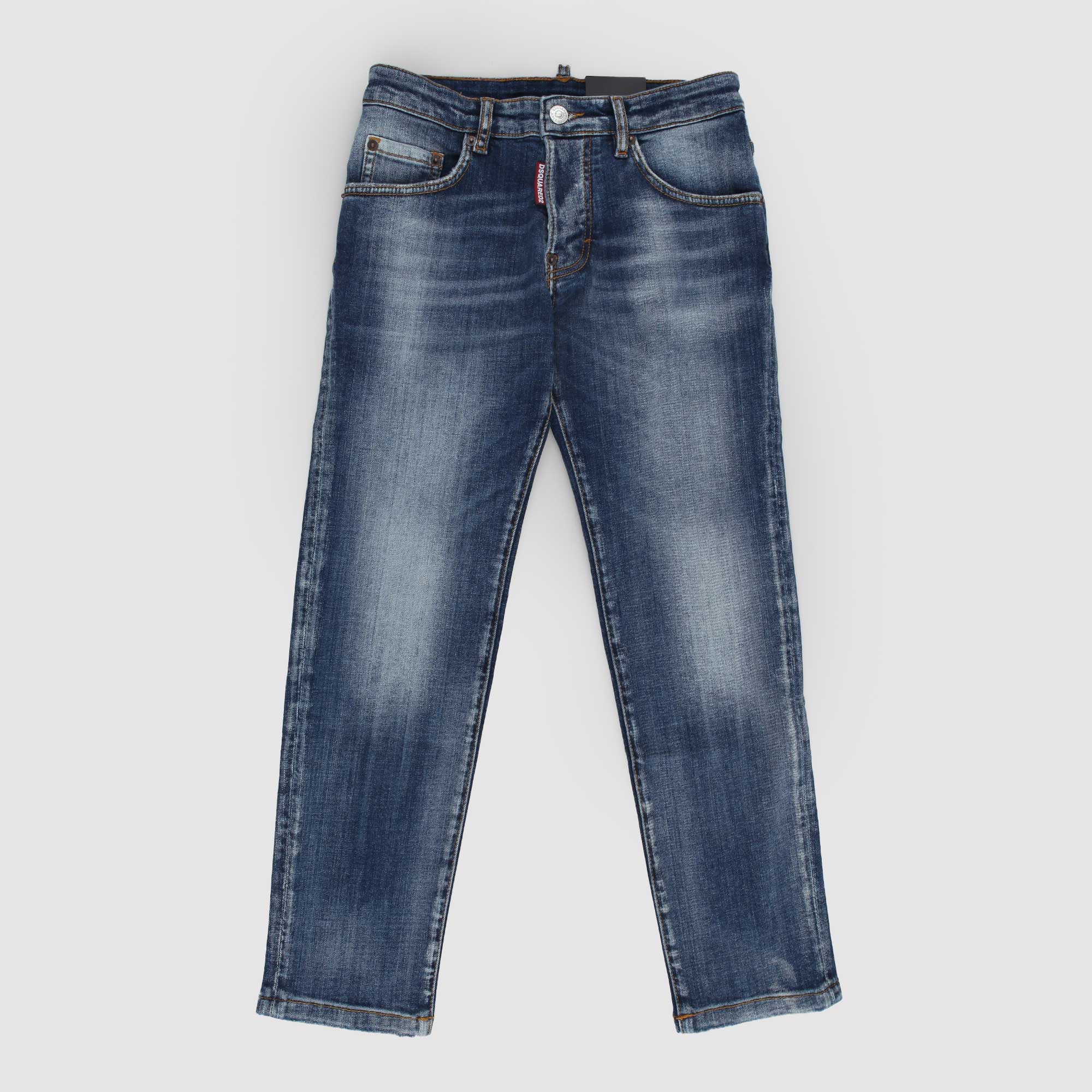 Jeans Denim Blu Firmati Dsquared2 Kids - annameglio.com abbigliamento moda