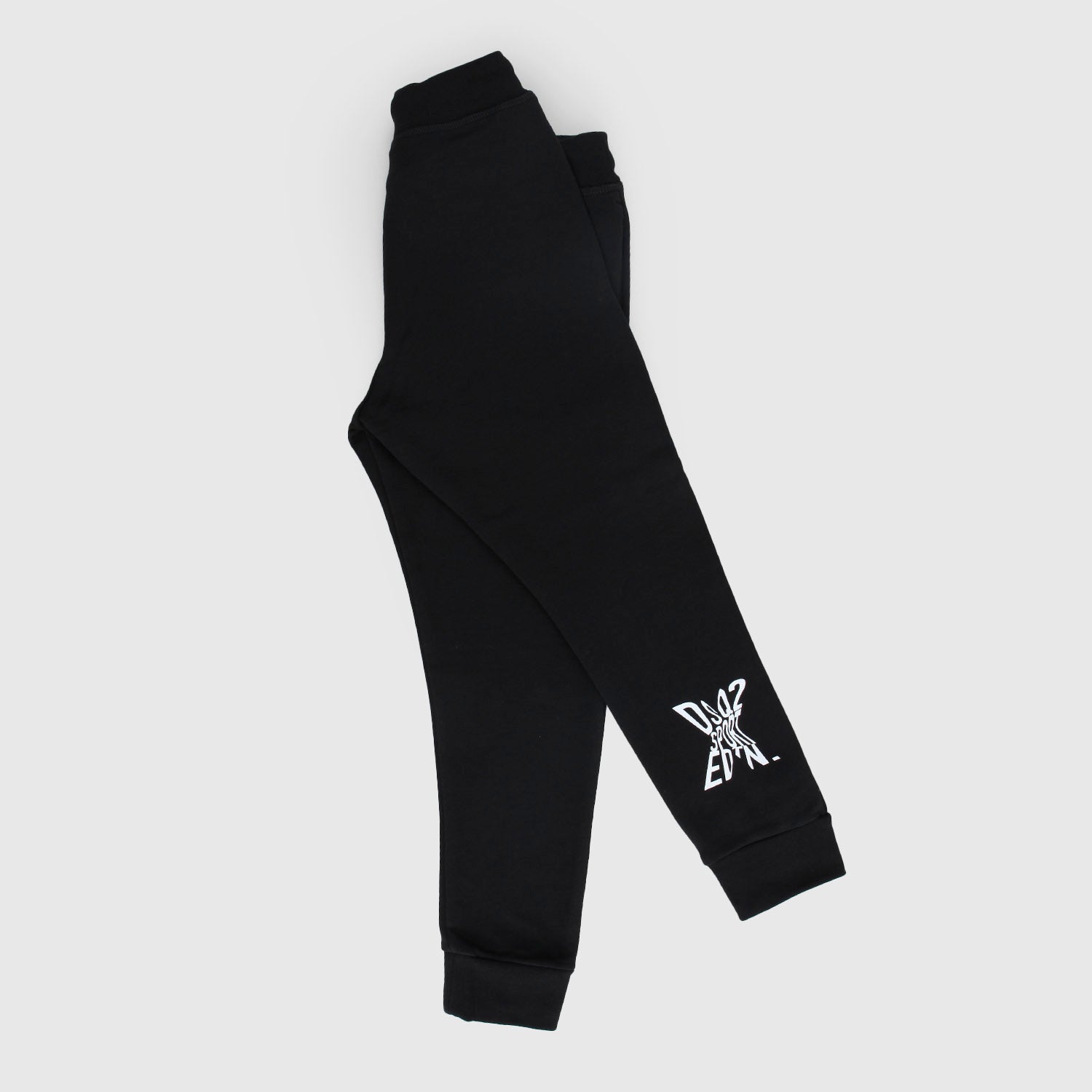 Pantalone nero jogger con logo ad X - annameglio.com abbigliamento moda