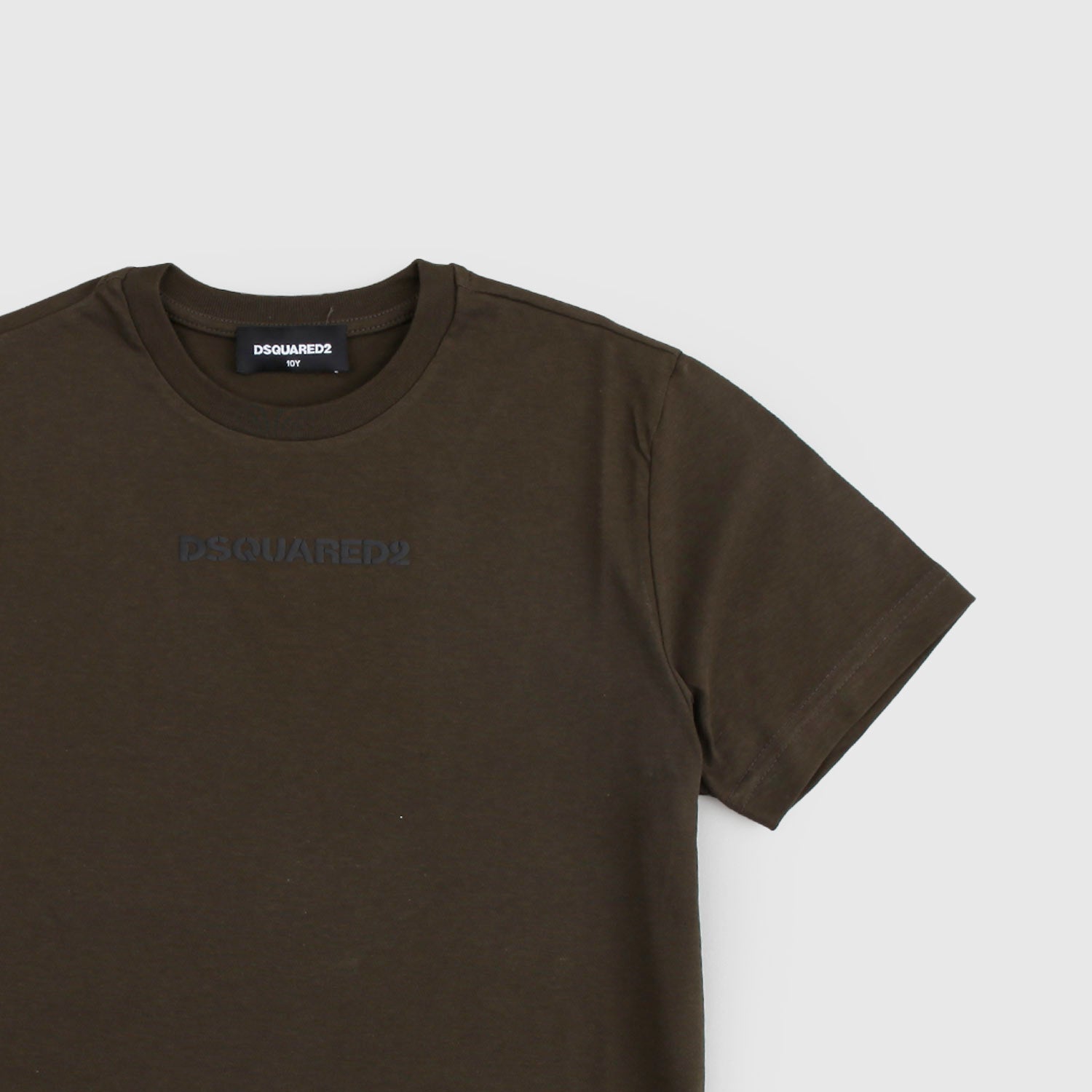 T-shirt verde con logo blu - DSQUARED2 - annameglio.com abbigliamento moda