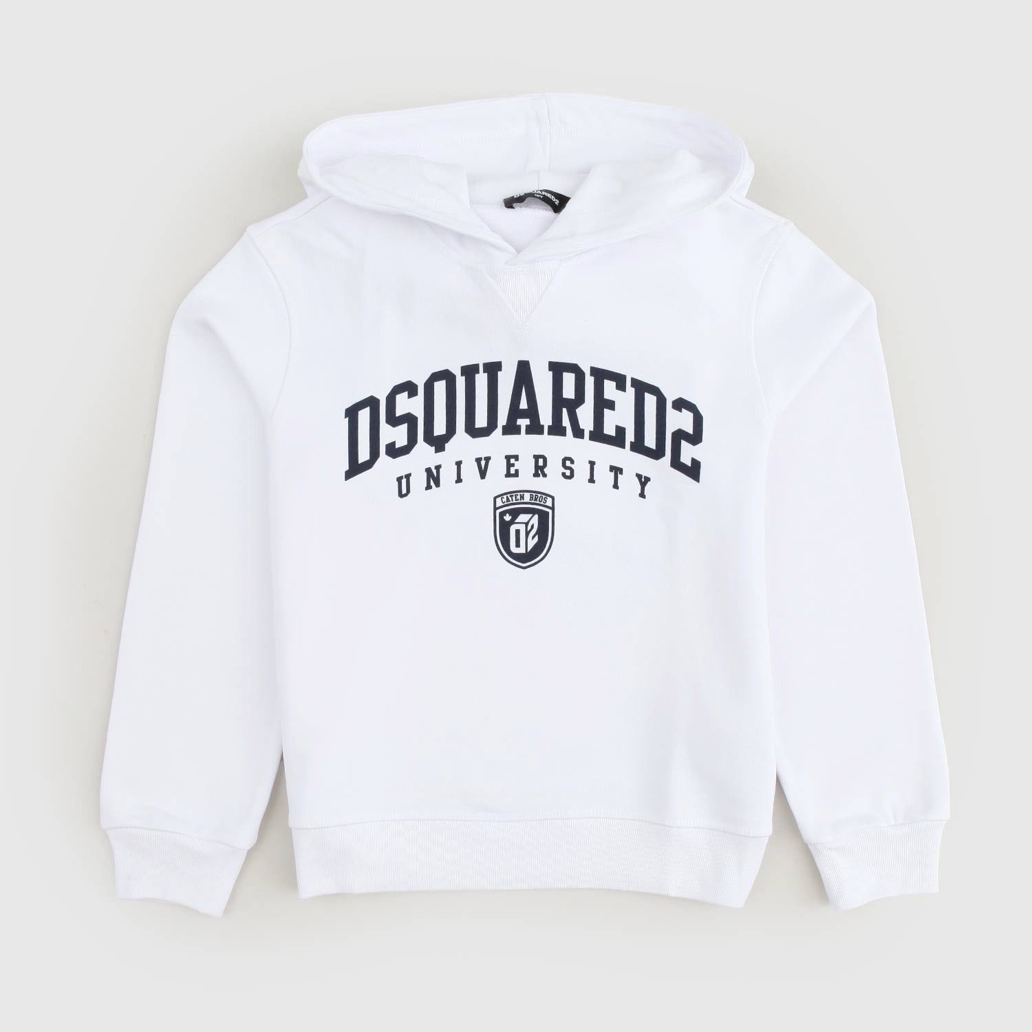 Felpa bianca jogging university con cappuccio - annameglio.com abbigliamento moda