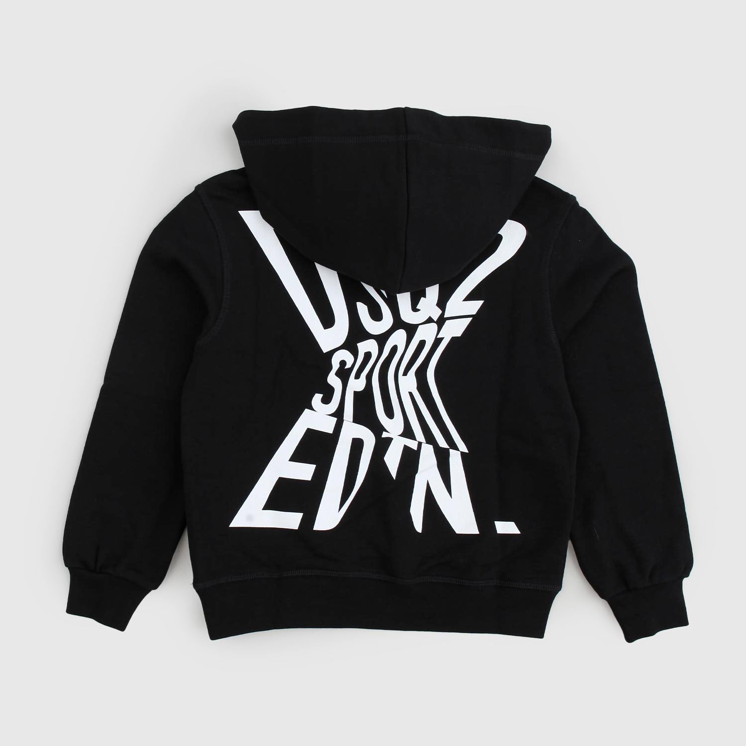 Felpa Ds nera con cappuccio e logo - annameglio.com abbigliamento moda