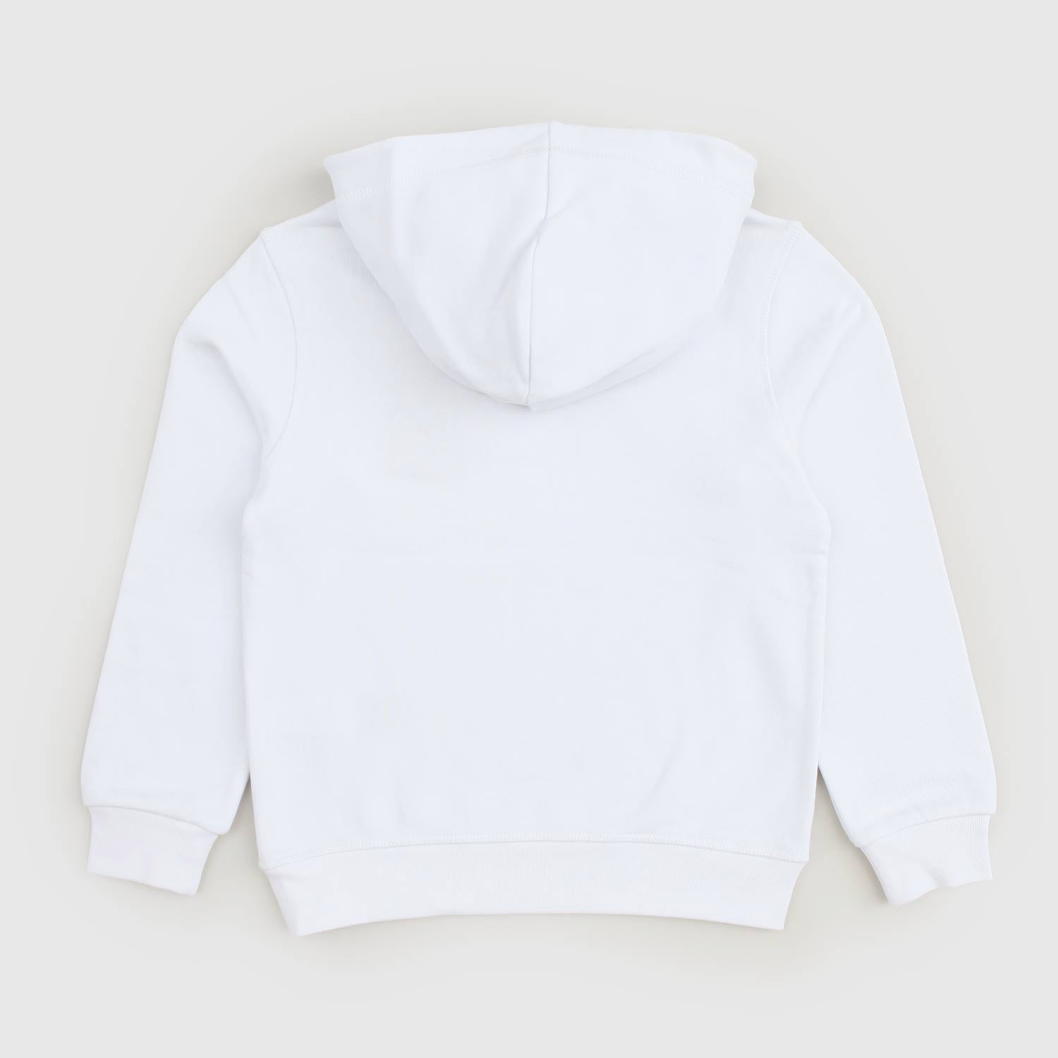 Felpa bianca Ds con cappuccio e logo nero - annameglio.com abbigliamento moda