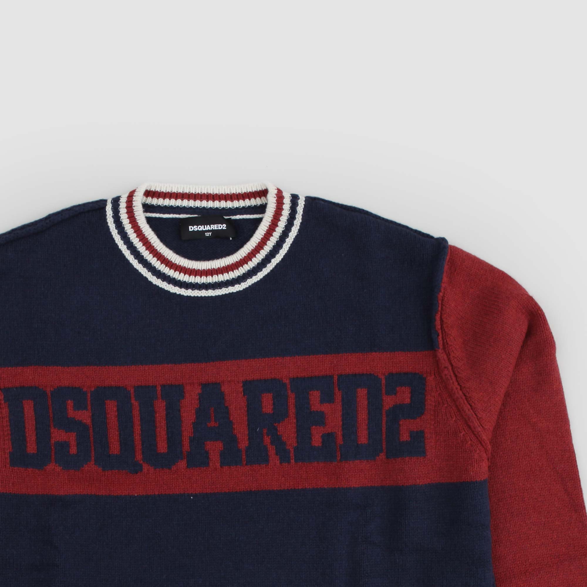 Maglione in maglia firmato Dsquared2 Kids - annameglio.com abbigliamento moda