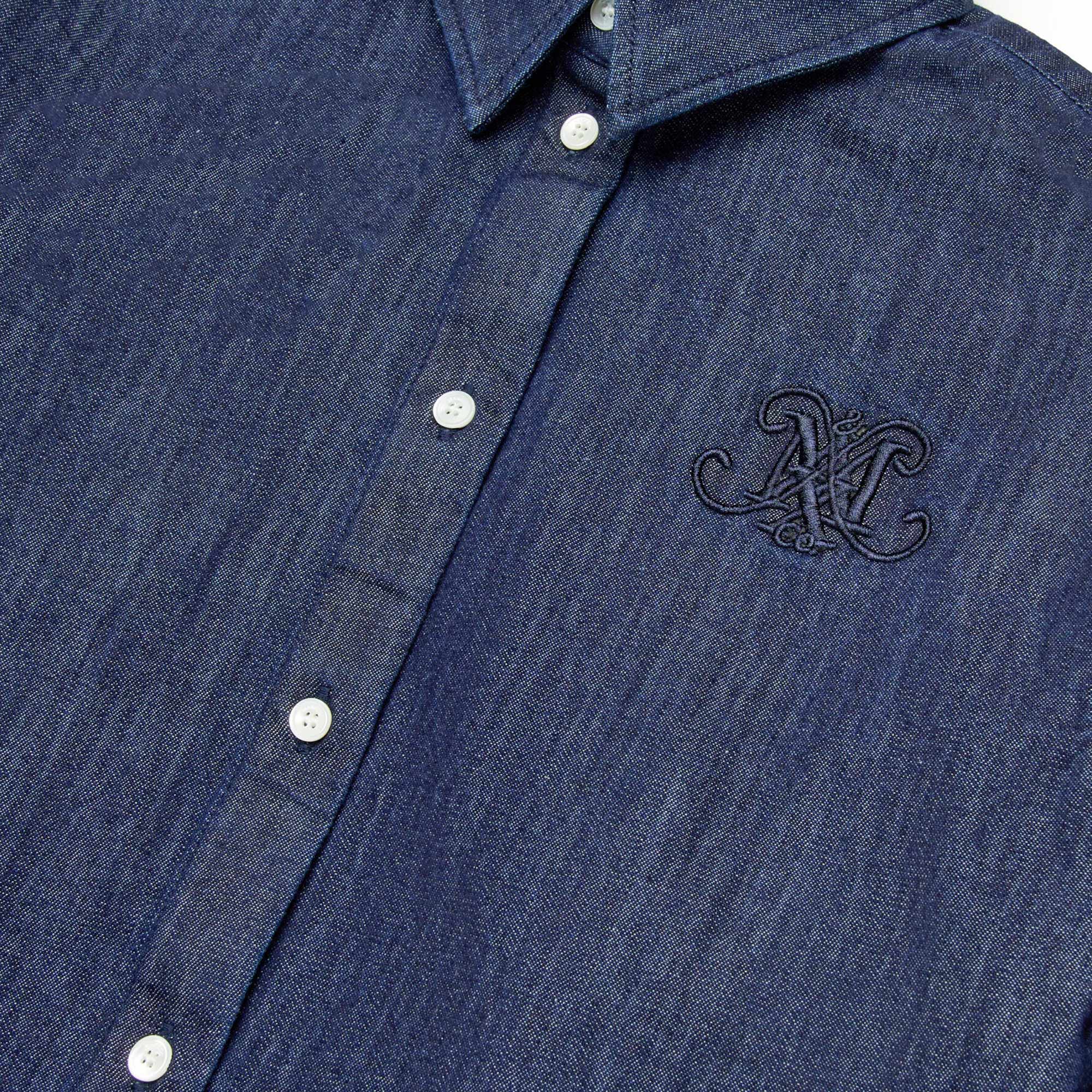 Camicia boxy in chambray blu teen - annameglio.com abbigliamento moda