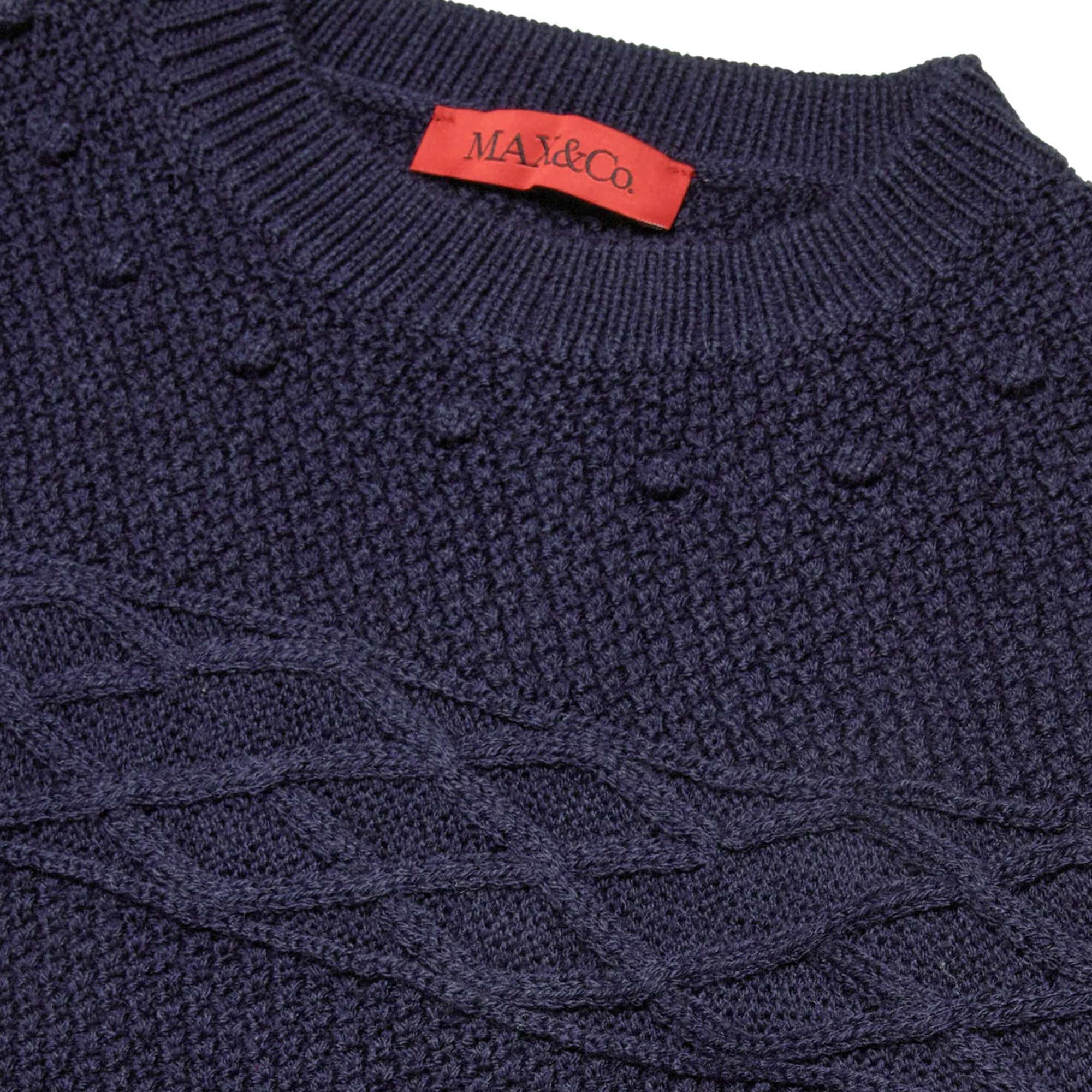 Maglione corto blu notte firmato Max and Co - annameglio.com abbigliamento moda