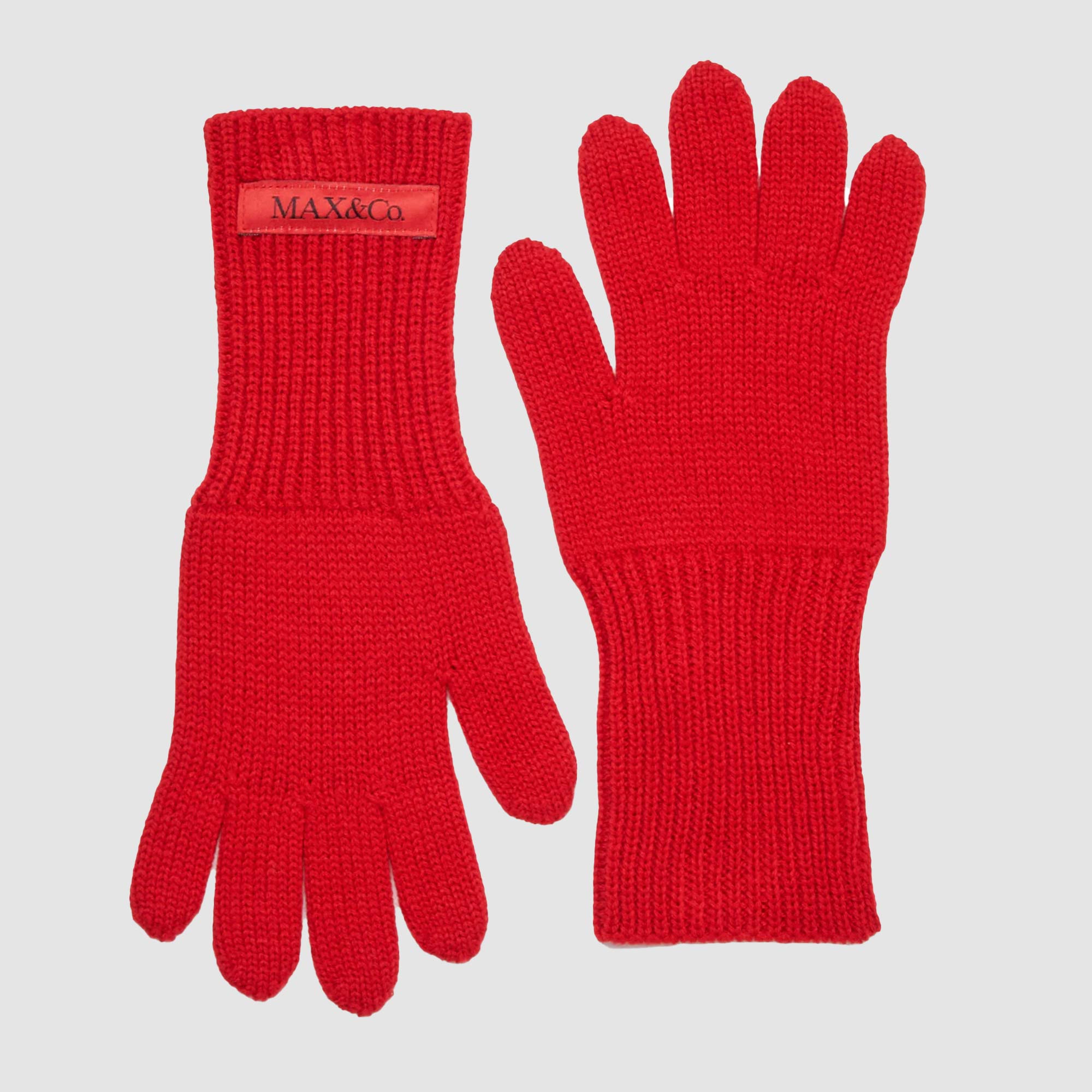 Guanti rossi in maglia MAX AND CO - annameglio.com abbigliamento moda