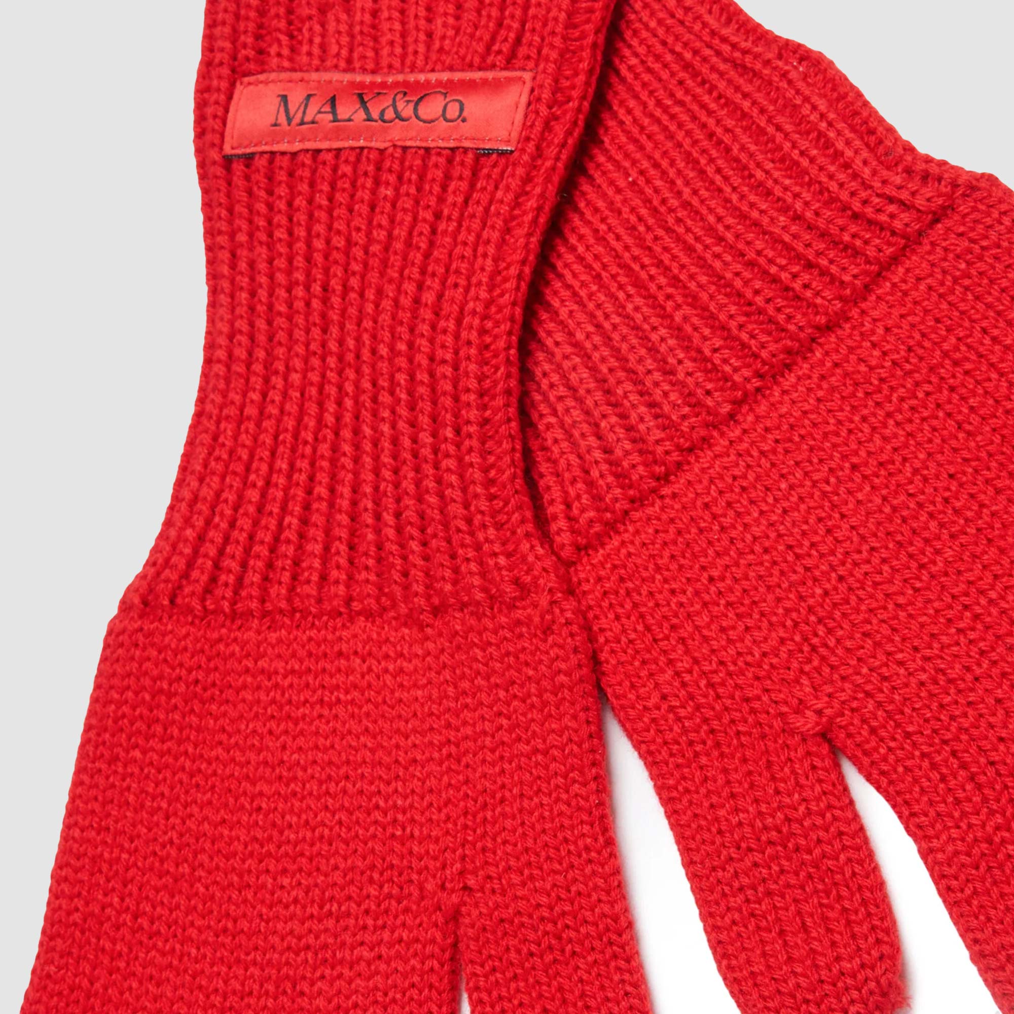 Guanti rossi in maglia MAX AND CO - annameglio.com abbigliamento moda