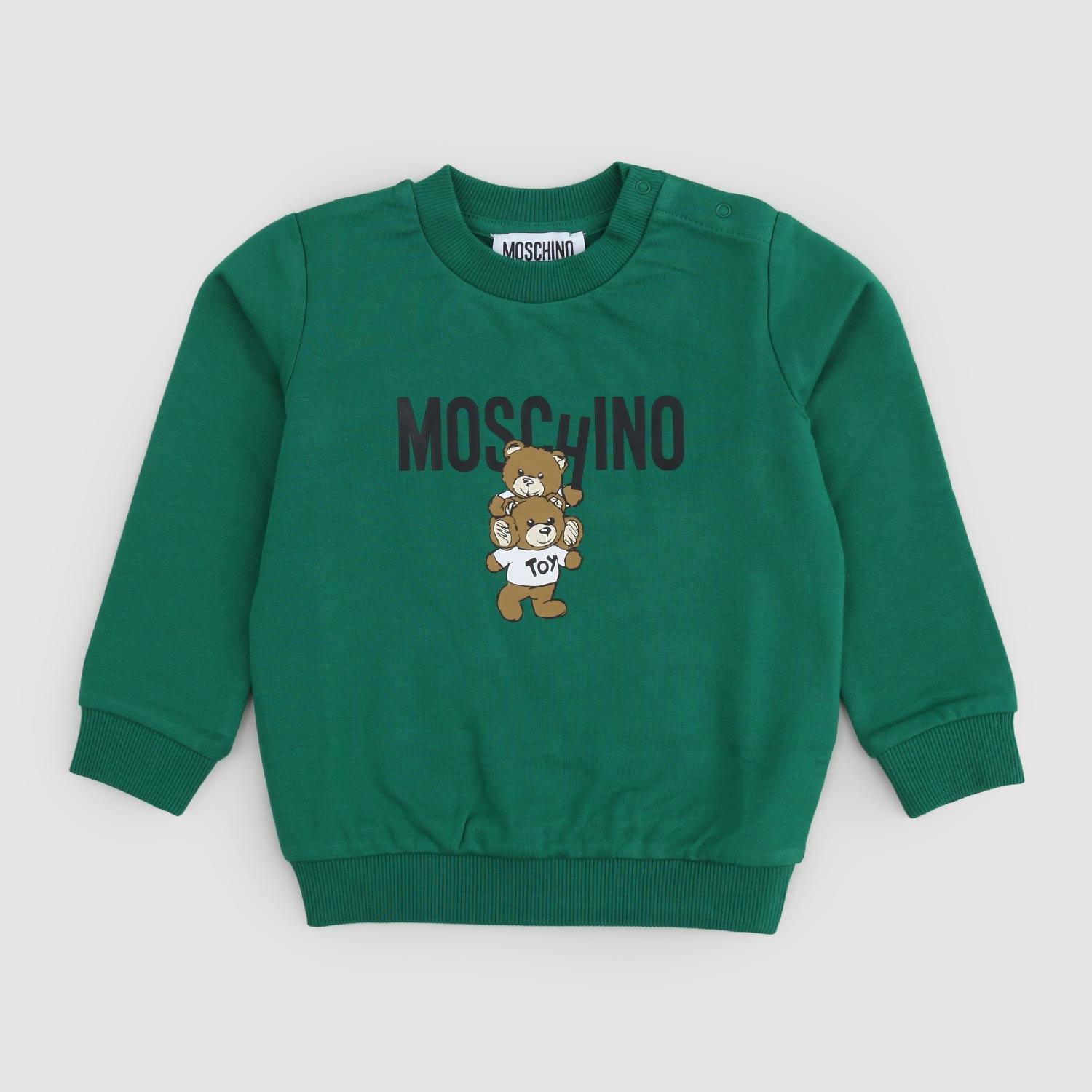 Felpa verde per neonato con stampa teddy - annameglio.com abbigliamento moda