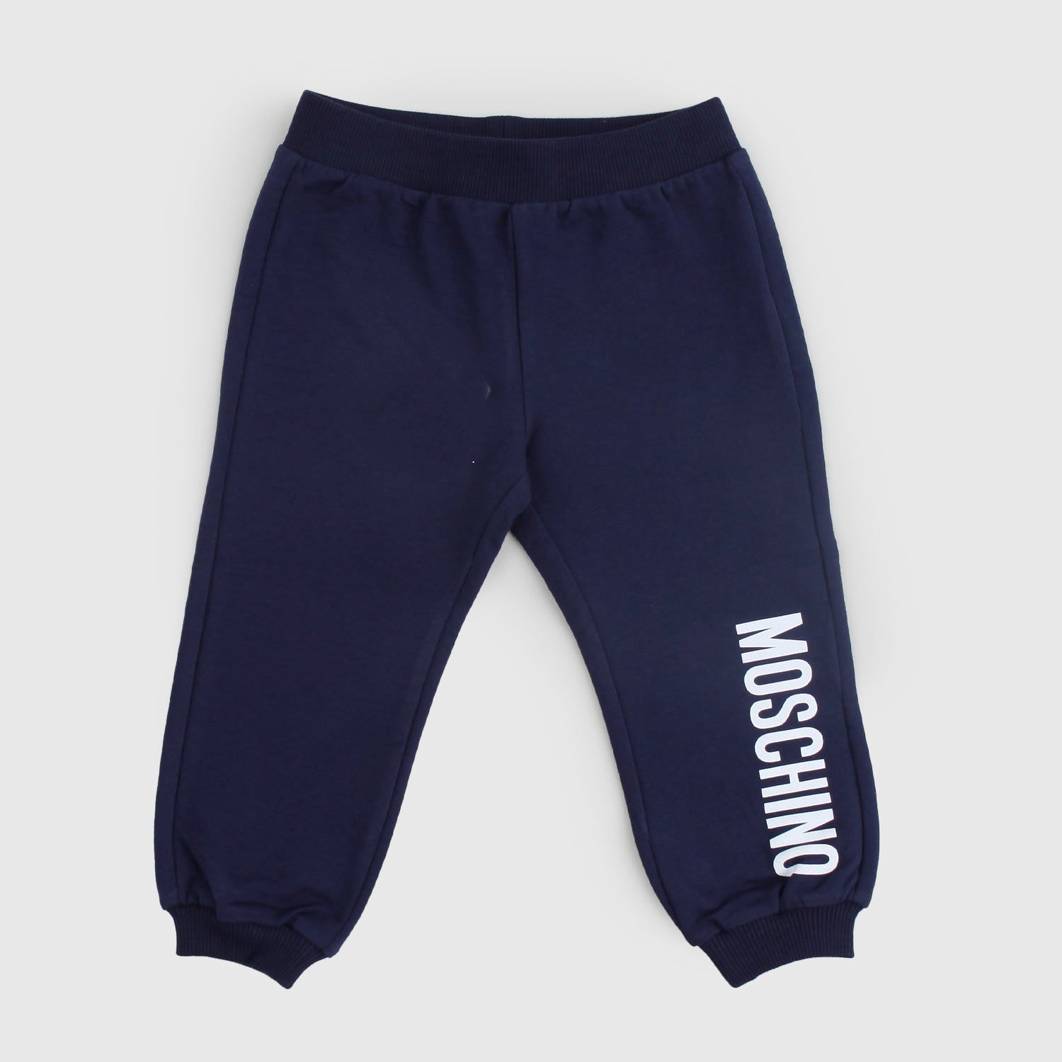 Pantaloni blu neonato con logo stampato - annameglio.com abbigliamento moda