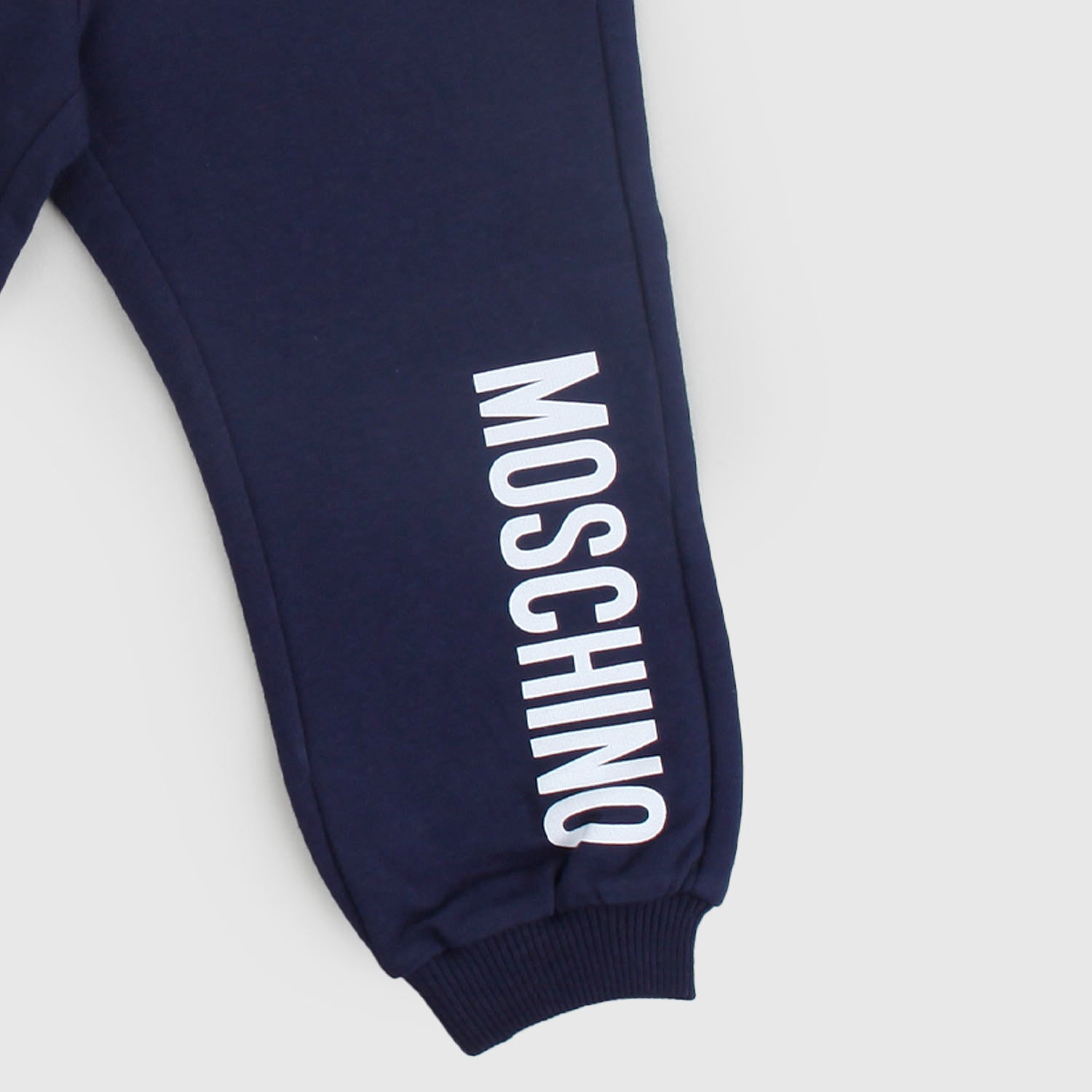 Pantaloni blu neonato con logo stampato - annameglio.com abbigliamento moda