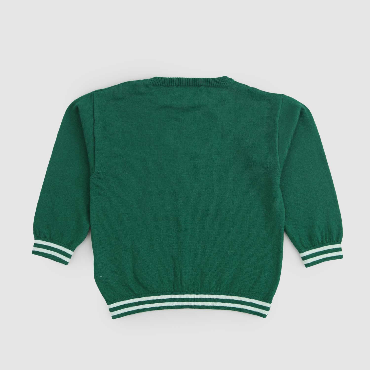 Maglione verde con stampa Teddy - annameglio.com abbigliamento moda