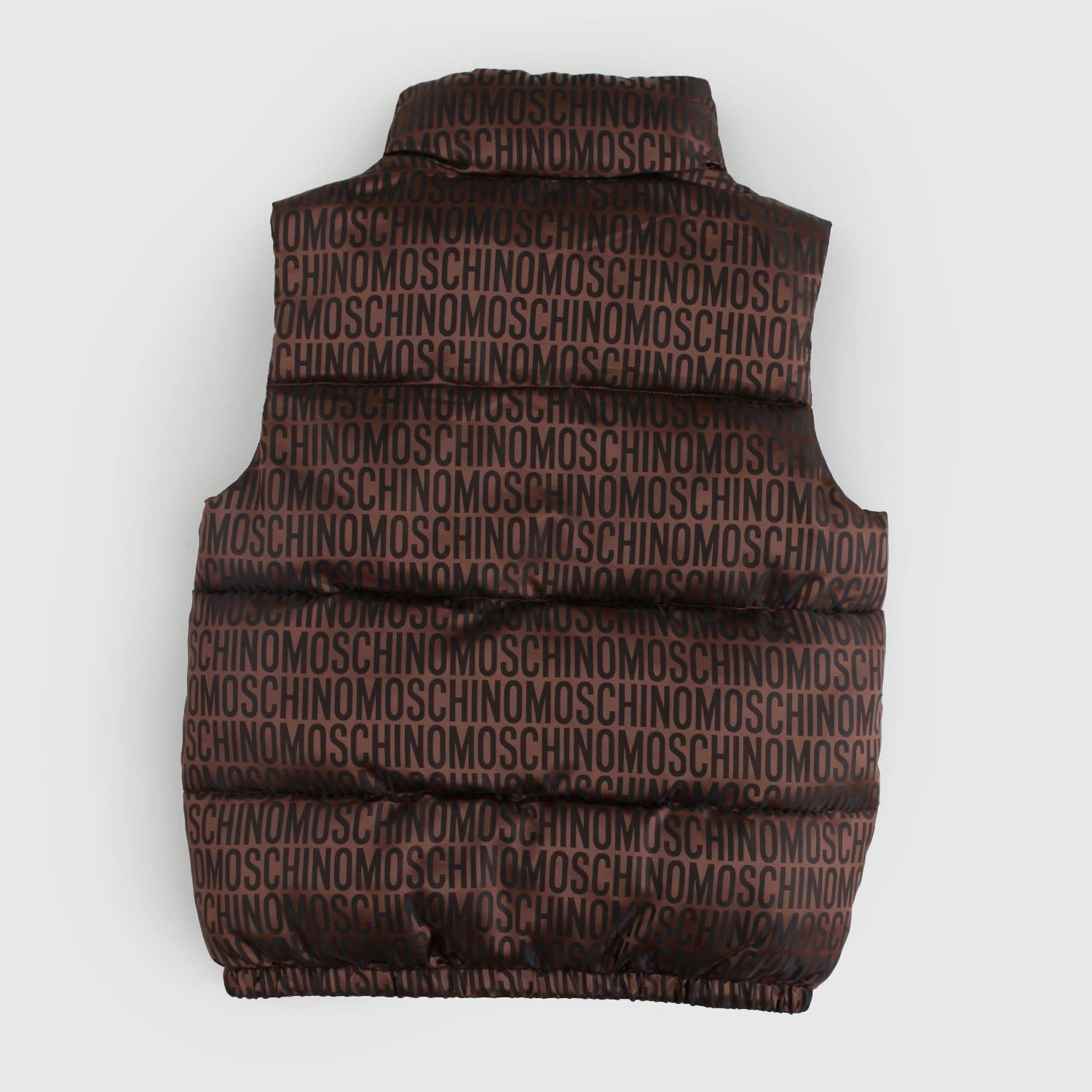 Gilet Imbottito Con Logo all-over Moschino - annameglio.com abbigliamento moda