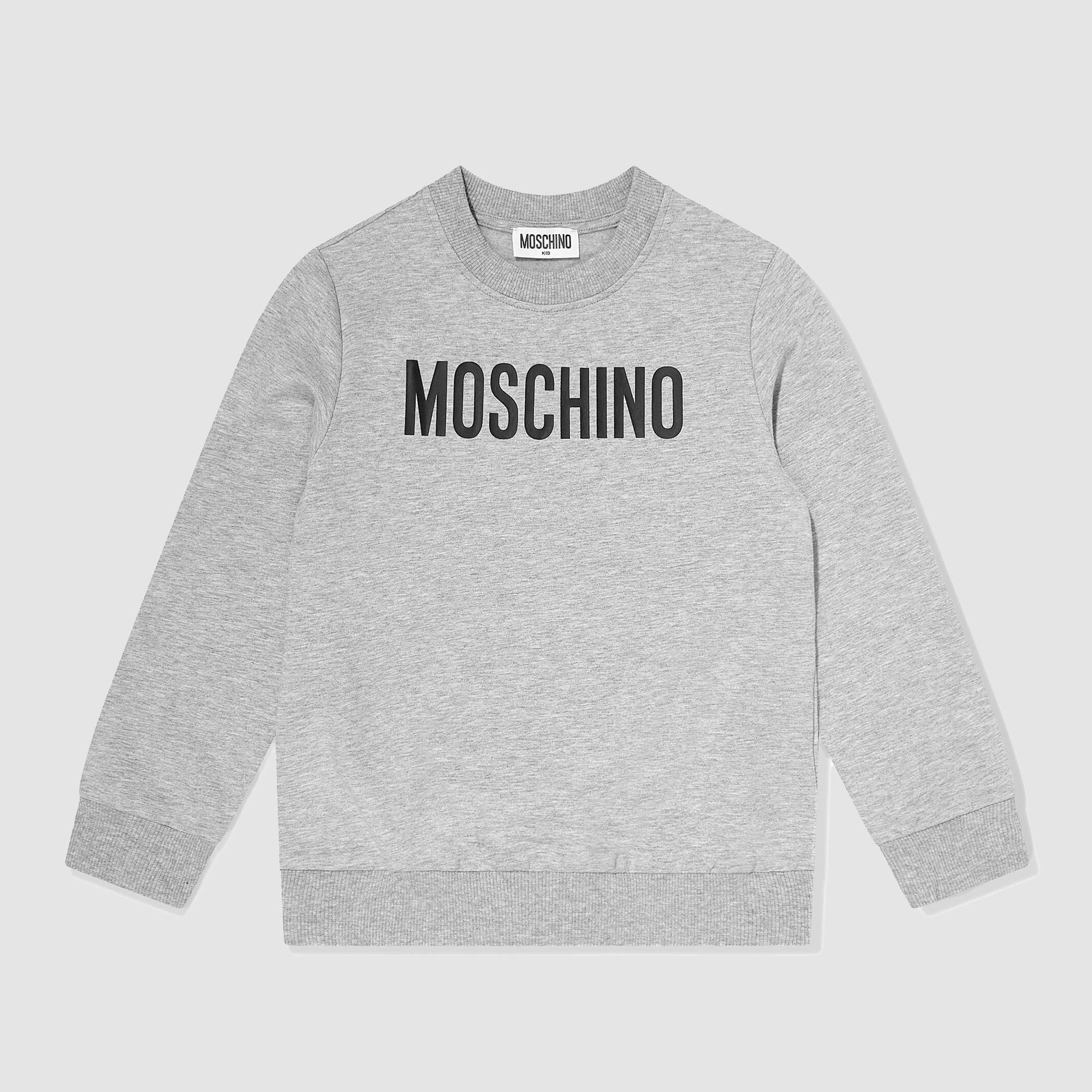 Felpa Grigia Firmata MOSCHINO - annameglio.com abbigliamento moda