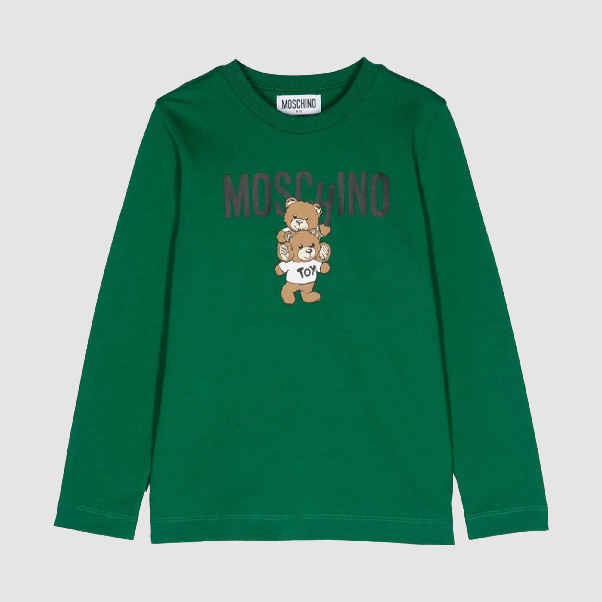 T-shirt Maniche Lunghe Firmata Moschino Kids - annameglio.com abbigliamento moda