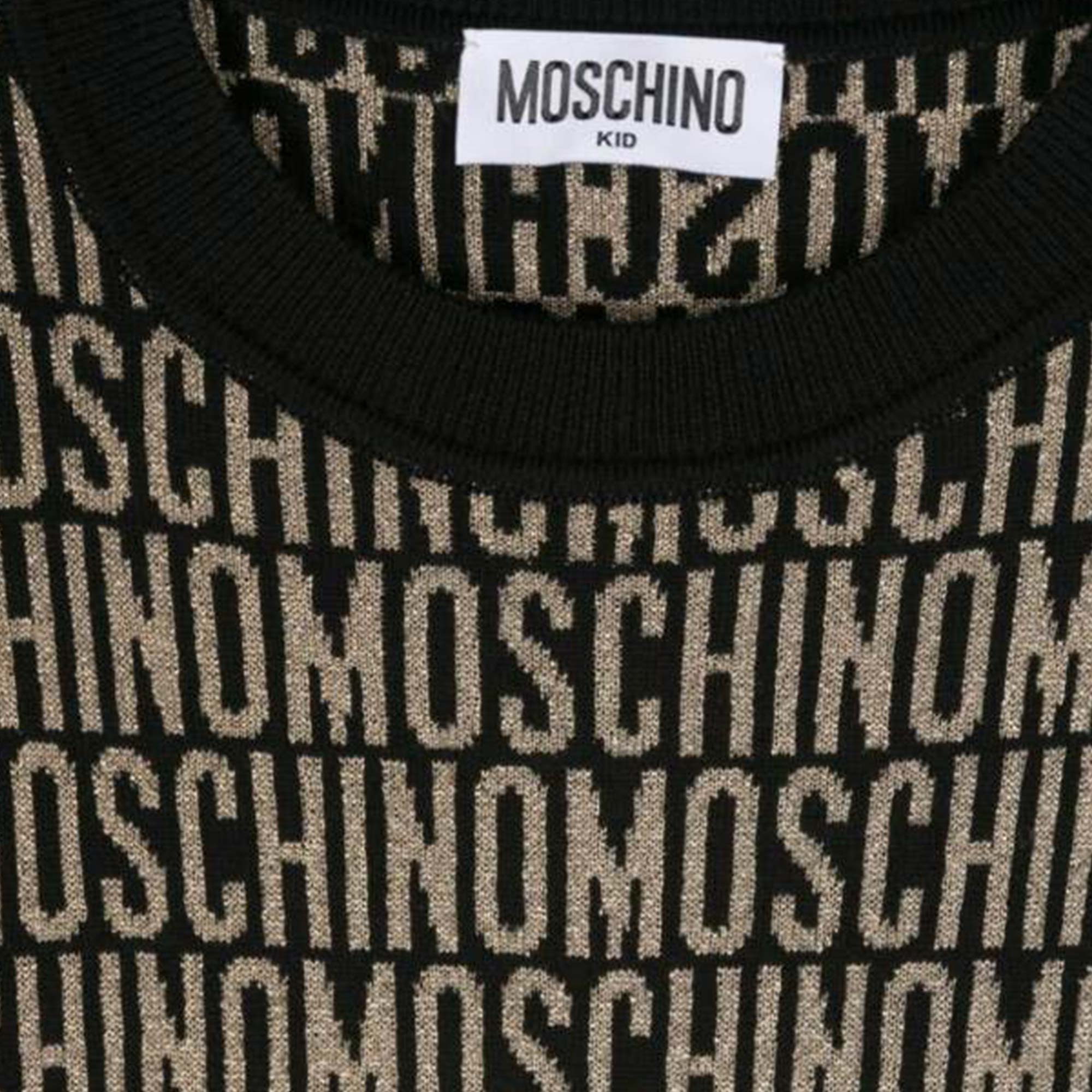 Maglioncino Nero E Oro Firmato MOSCHINO - annameglio.com abbigliamento moda