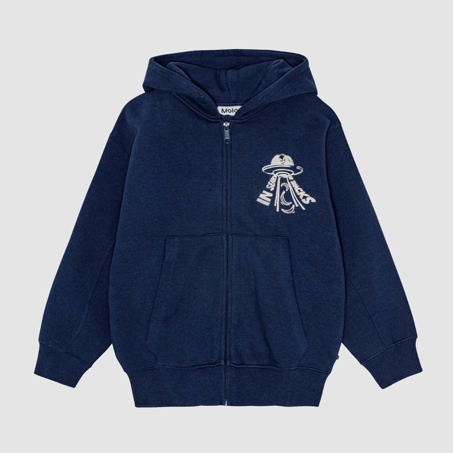 Felpa Mazz Blu scuro con cappuccio e zip - annameglio.com abbigliamento moda