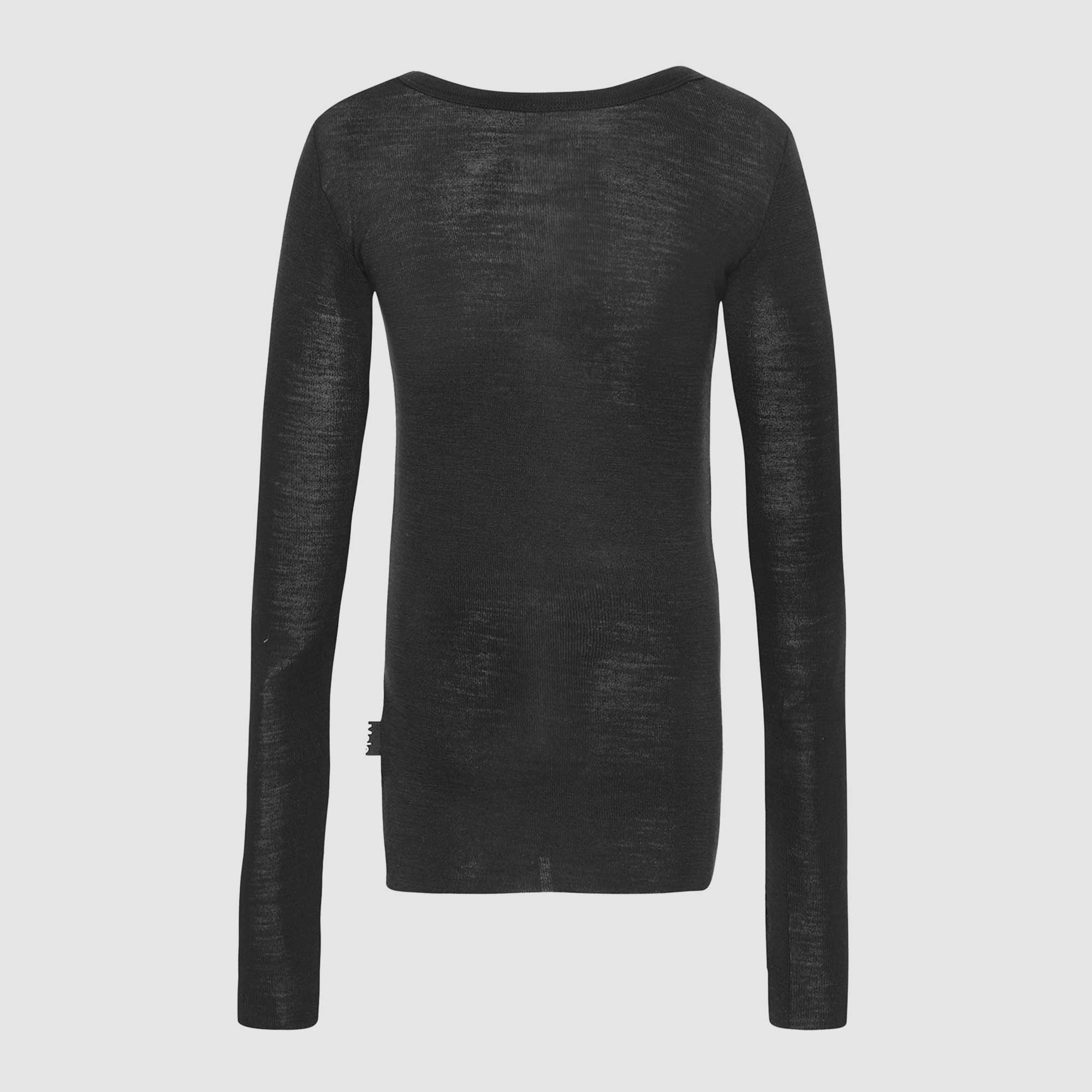 T-shirt a maniche lunghe Rihanna Wool nera - annameglio.com abbigliamento moda