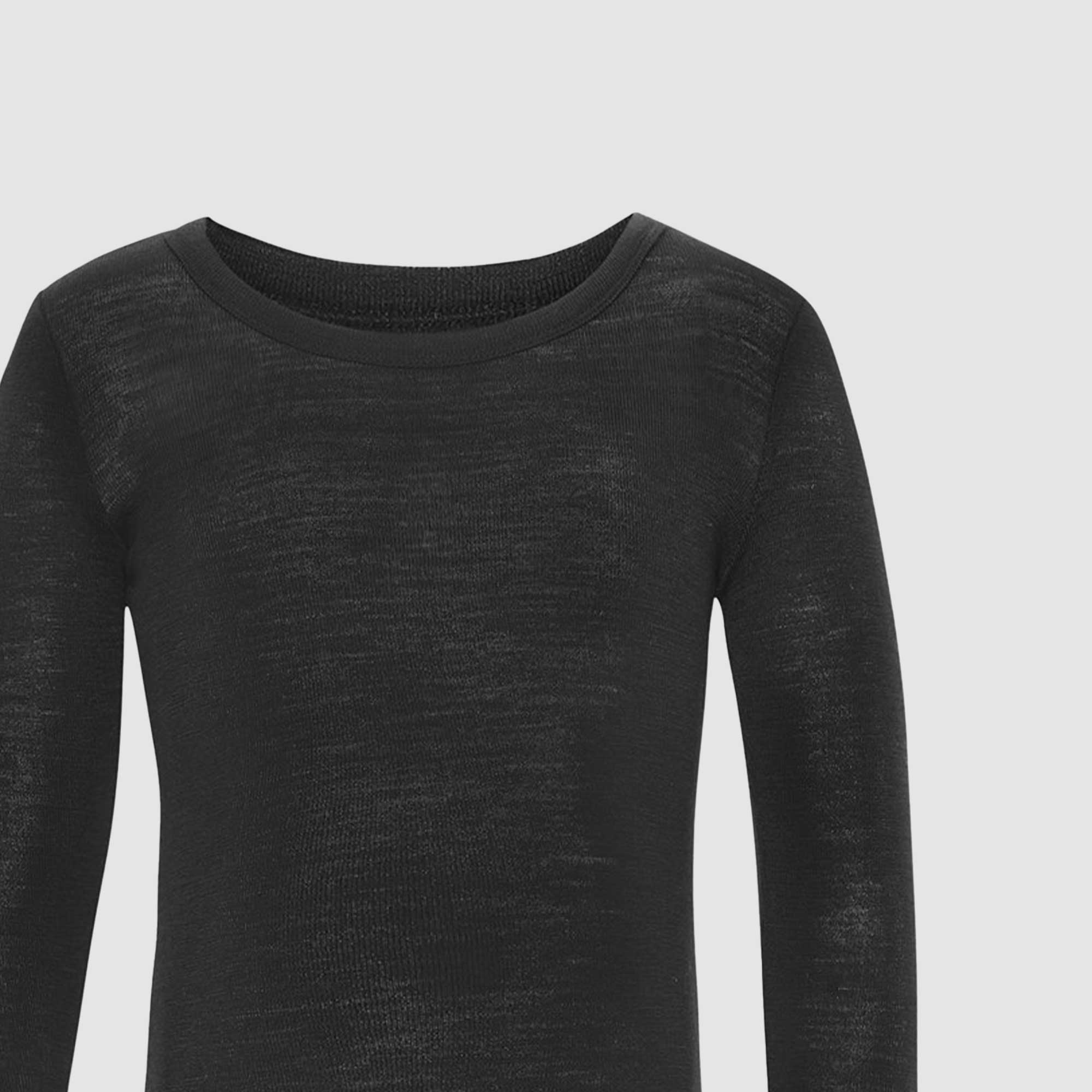 T-shirt a maniche lunghe Rihanna Wool nera - annameglio.com abbigliamento moda