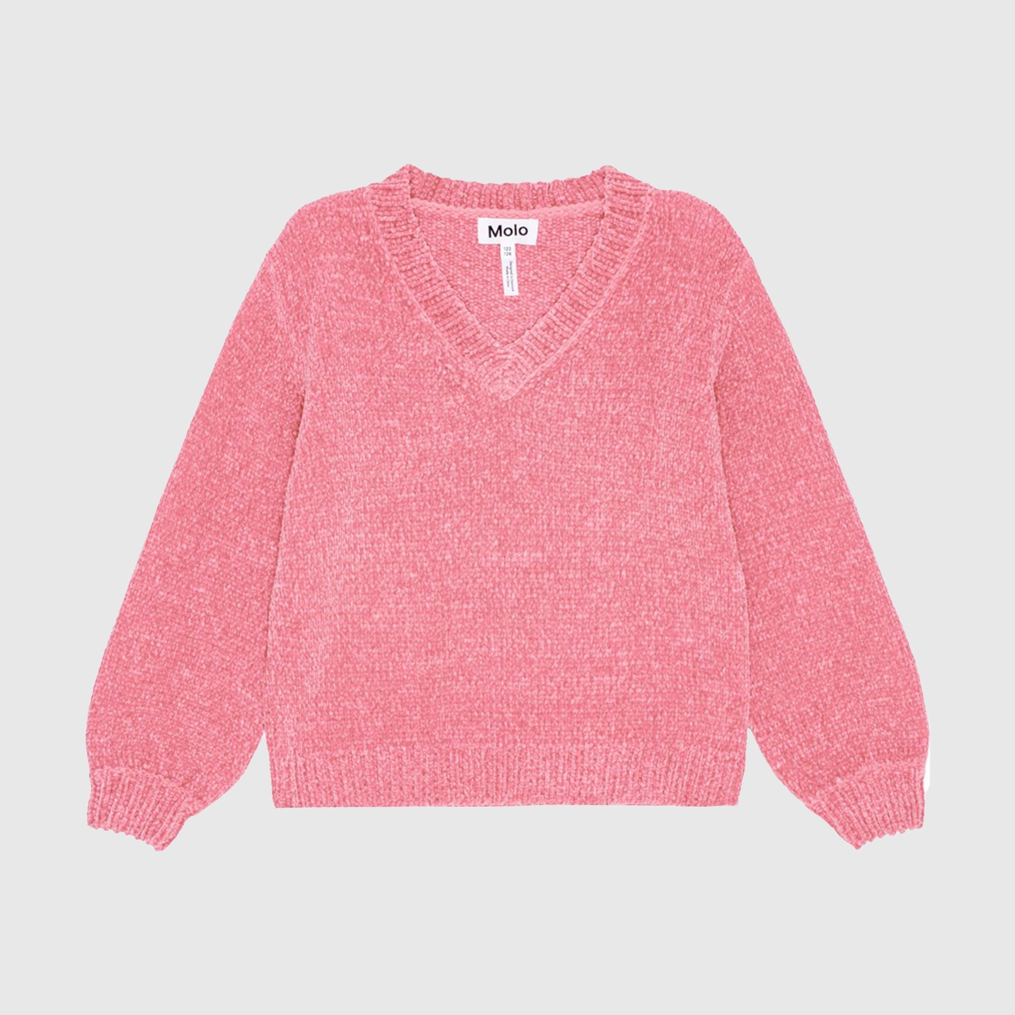 Maglione Germaine scollo V Rosa Fenicottero - annameglio.com abbigliamento moda