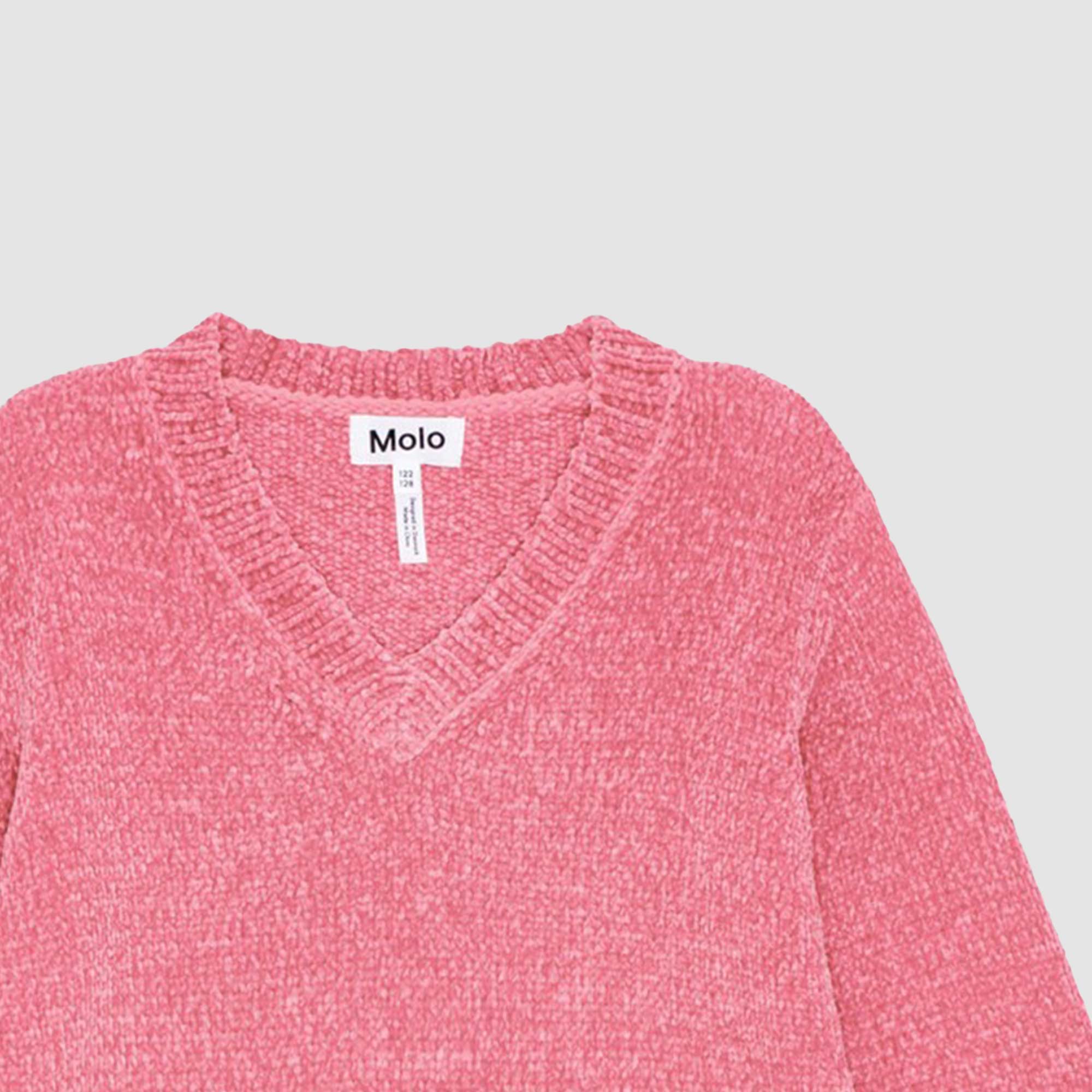 Maglione Germaine scollo V Rosa Fenicottero - annameglio.com abbigliamento moda