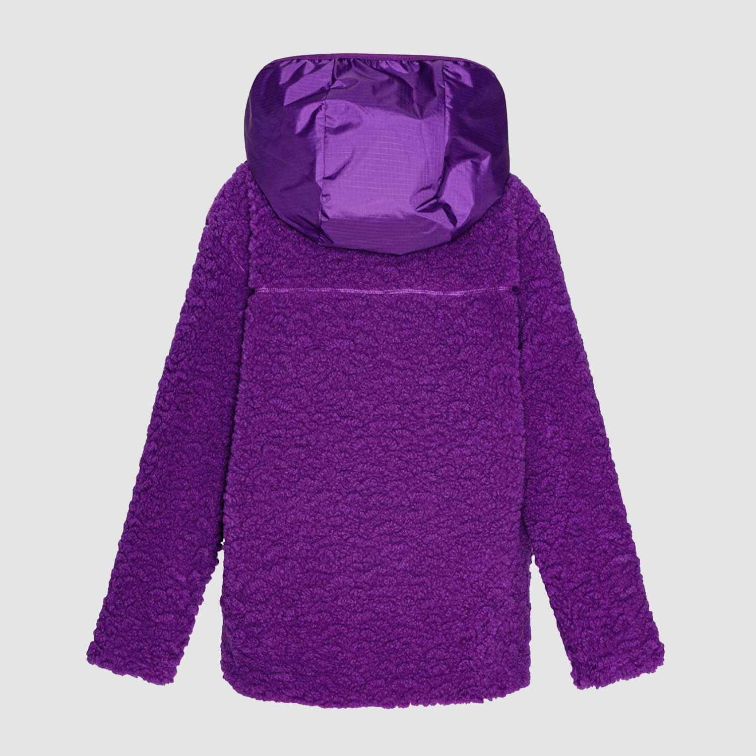Giacca in Pile Uberto Viola con cappuccio - annameglio.com abbigliamento moda
