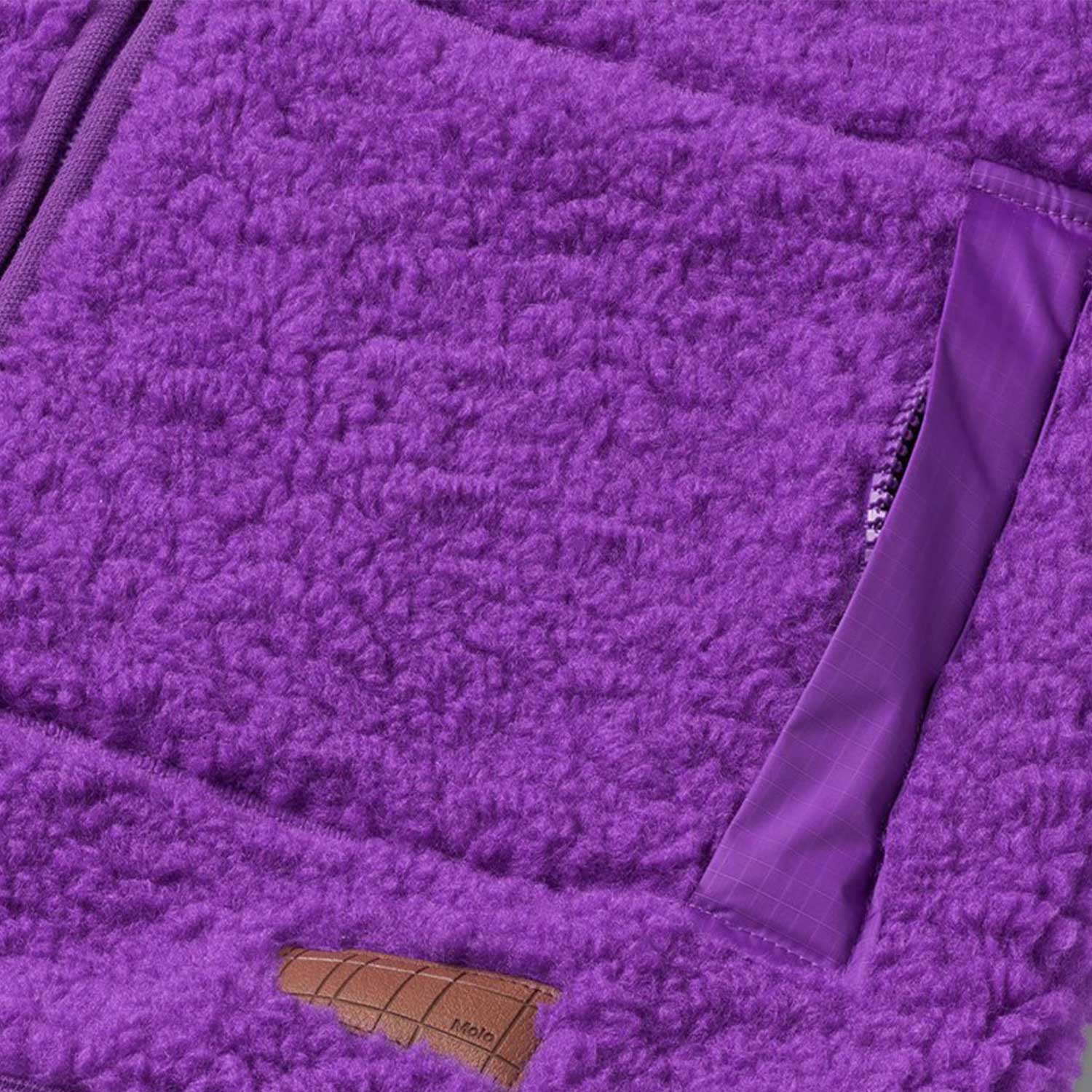 Giacca in Pile Uberto Viola con cappuccio - annameglio.com abbigliamento moda