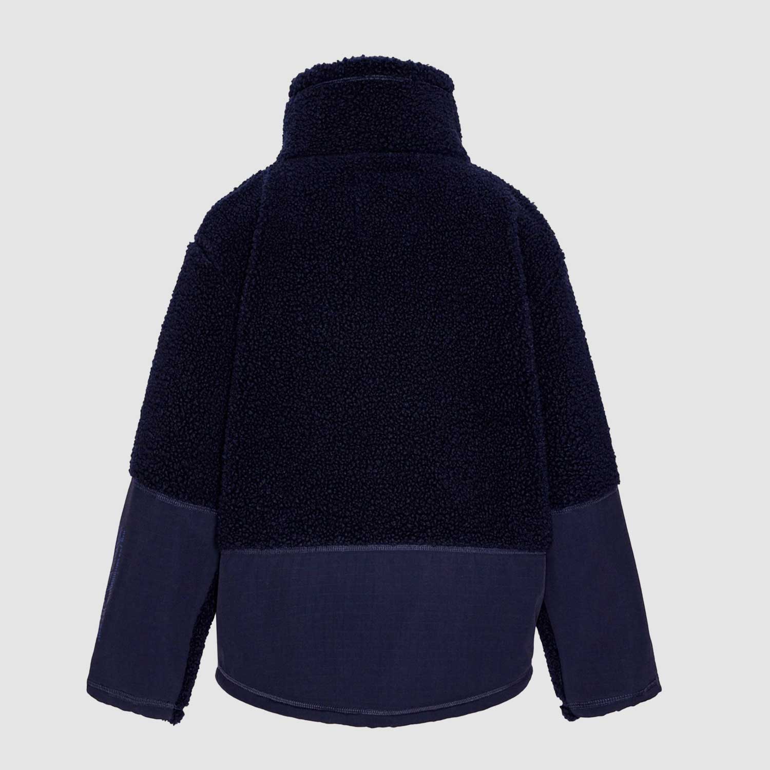 Giacca Utha Unisex Pile Blu scuro con collo alto - annameglio.com abbigliamento moda