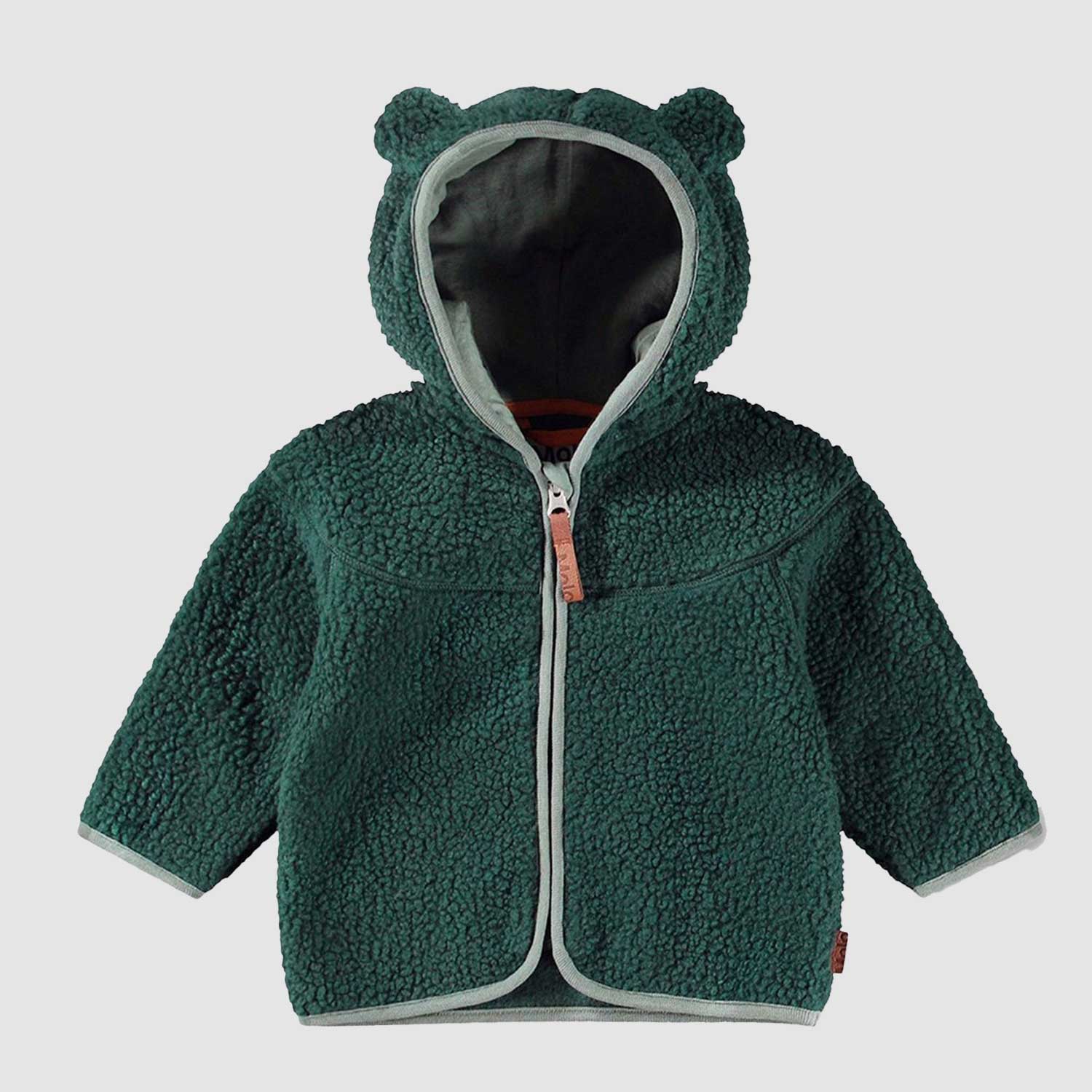 Giacca In Pile Ummi Verde Pino Con Cappuccio Teddy - annameglio.com abbigliamento moda