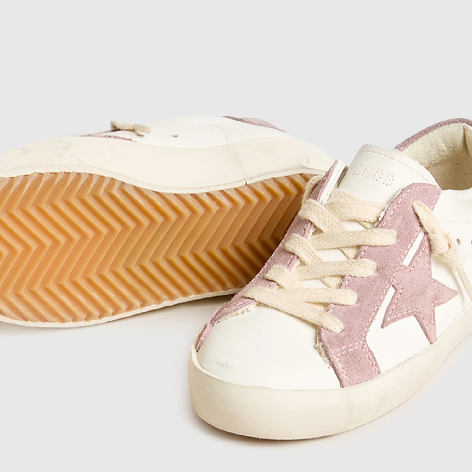 Baby Sneakers Super Star Bianca e Malva - annameglio.com abbigliamento moda