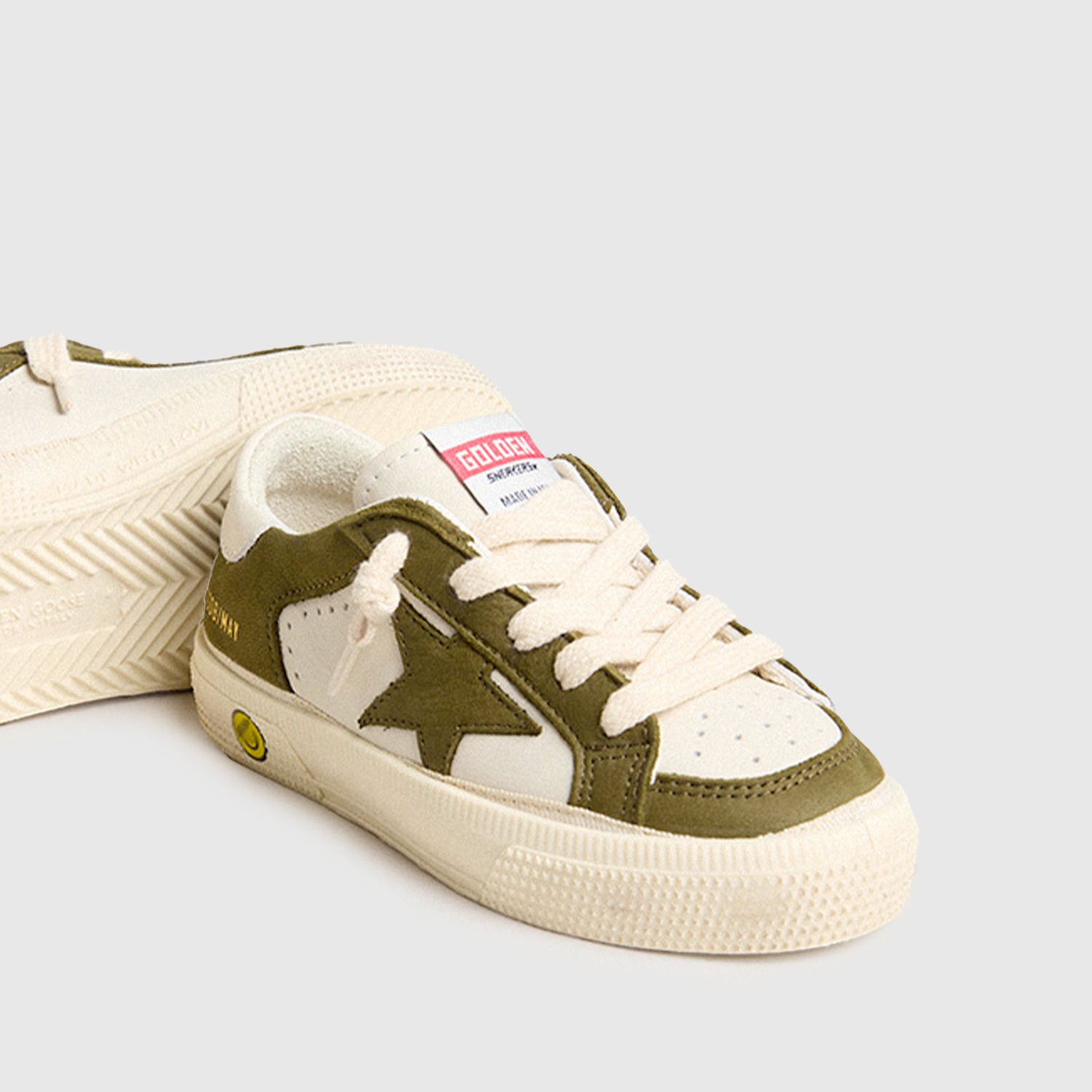 May Young pelle crema e verde - annameglio.com abbigliamento moda