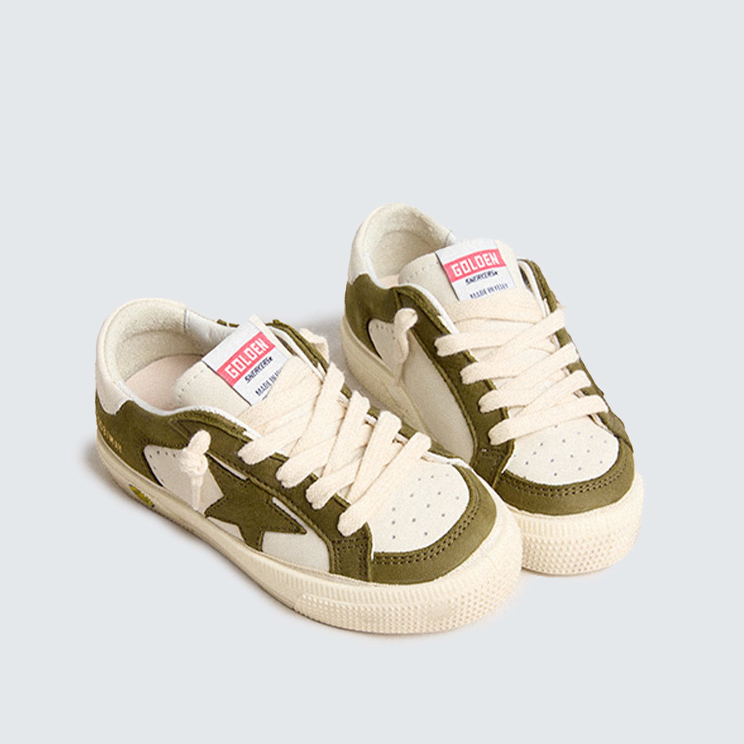 May Young pelle crema e verde - annameglio.com abbigliamento moda