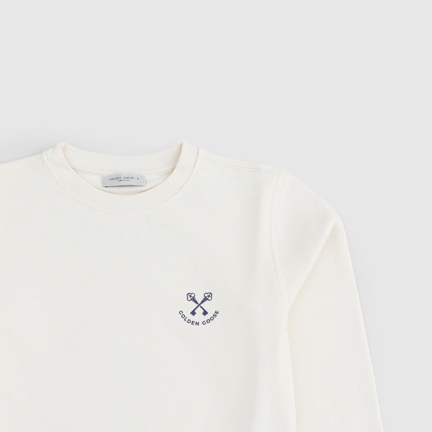 T-shirt Bianco Vissuto con Stampa sul Retro - annameglio.com abbigliamento moda