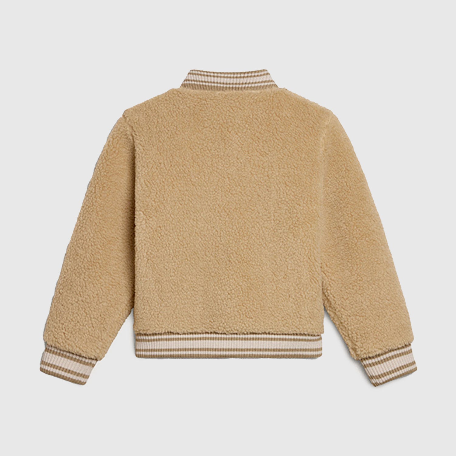 Giacca bomber unisex in pile beige - annameglio.com abbigliamento moda