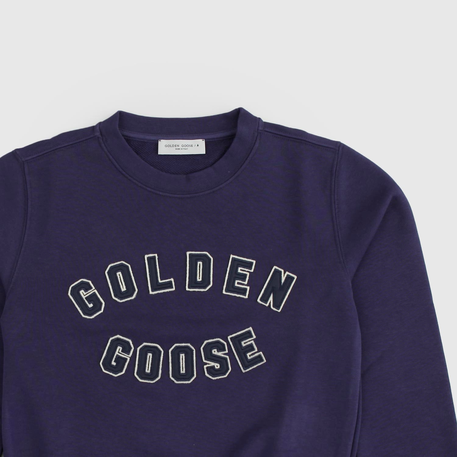 Felpa Blu Violetto Icon Golden Goose - annameglio.com abbigliamento moda