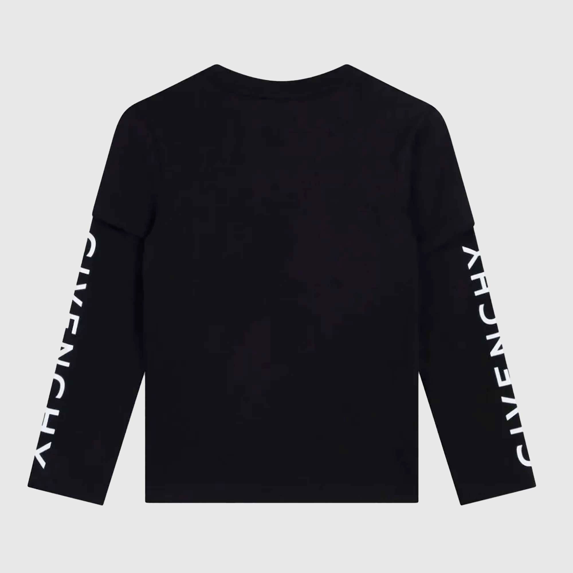 T-shirt Maniche Lunghe con Logo Givenchy - annameglio.com abbigliamento moda