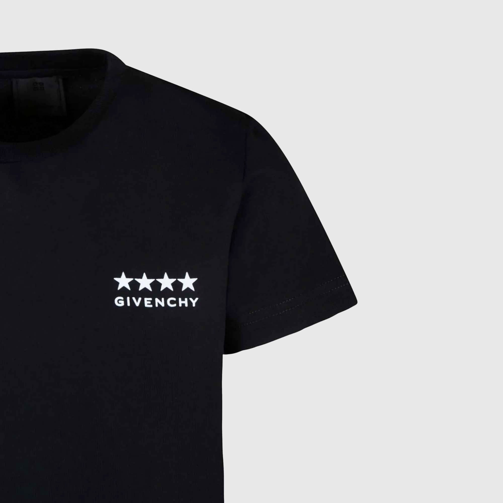 T-shirt nera con stampa logo - annameglio.com abbigliamento moda