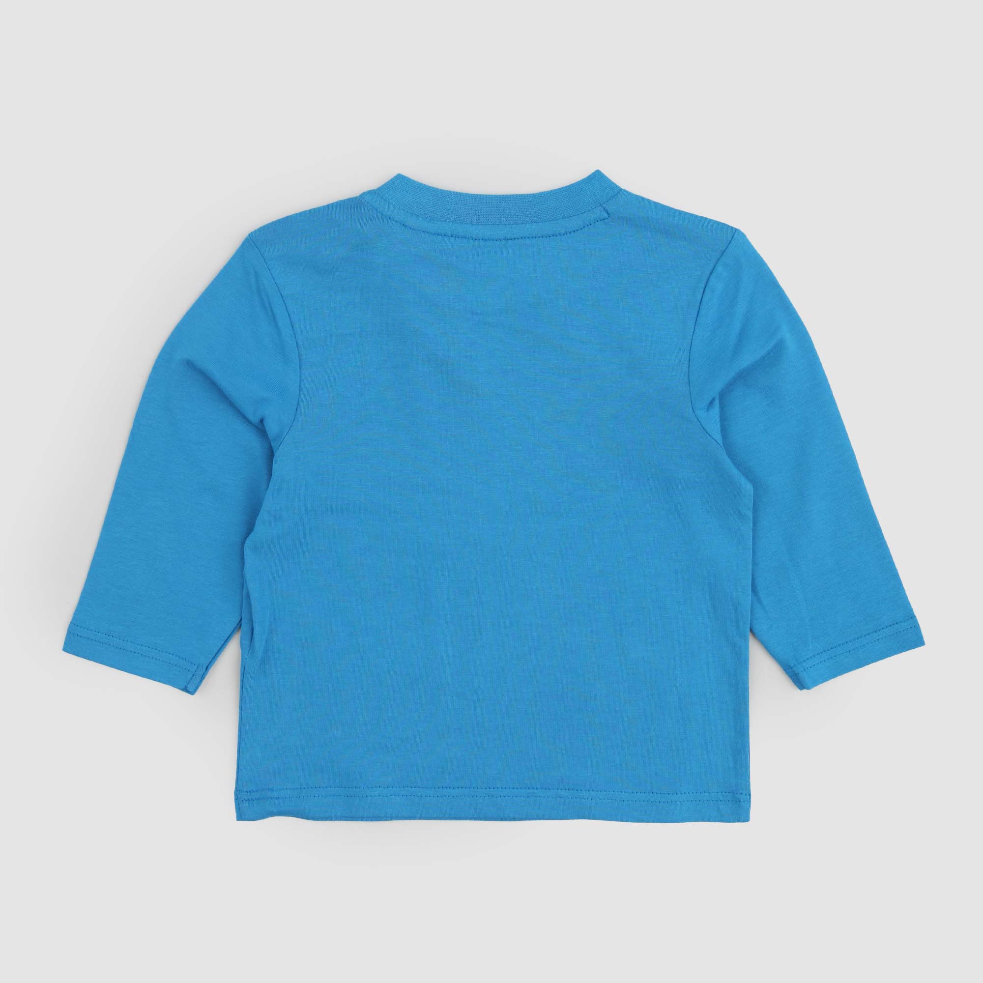 T-Shirt a maniche lunghe azzurra Con Stampa logo - annameglio.com abbigliamento moda