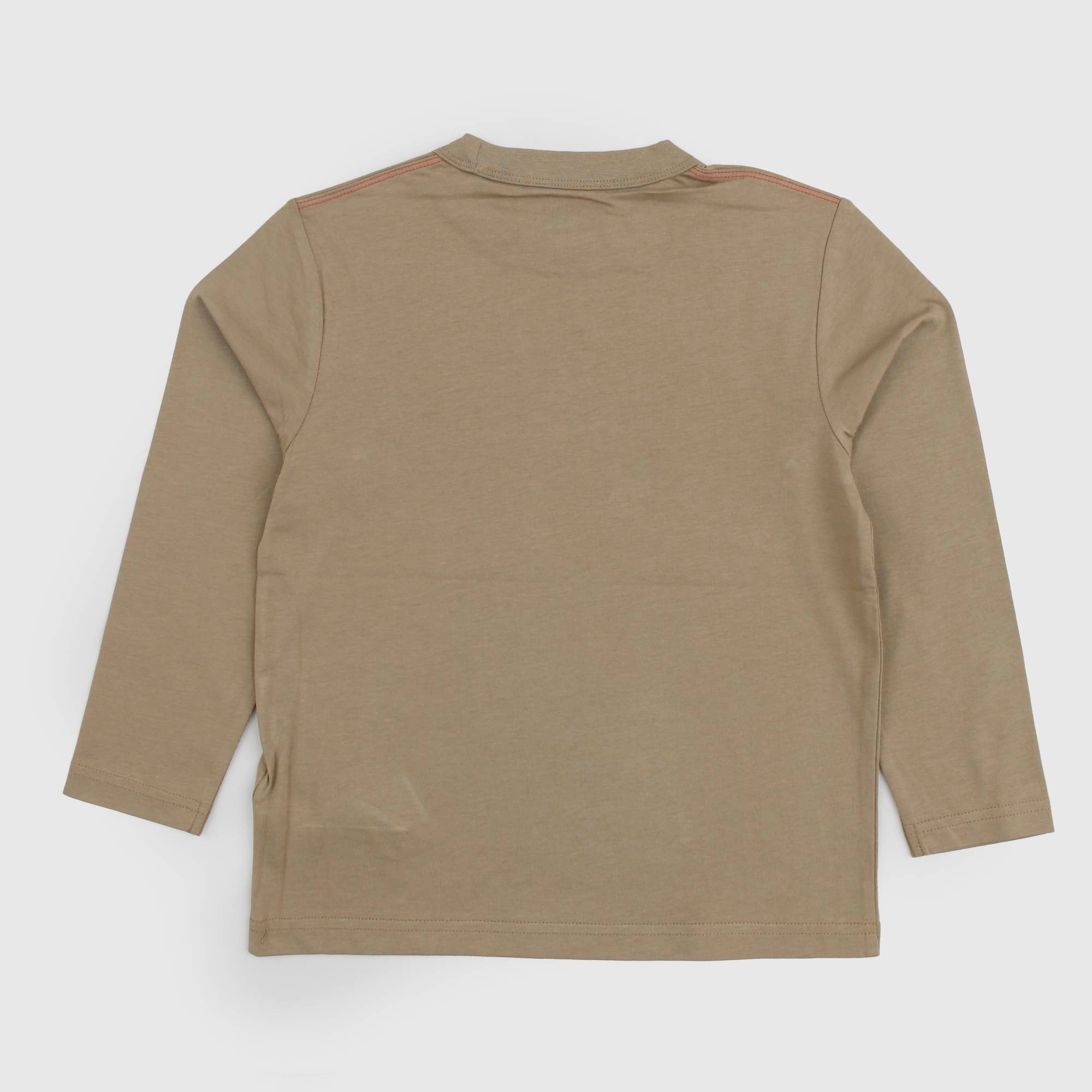 T-Shirt A Maniche Lunghe beige con stampa - annameglio.com abbigliamento moda