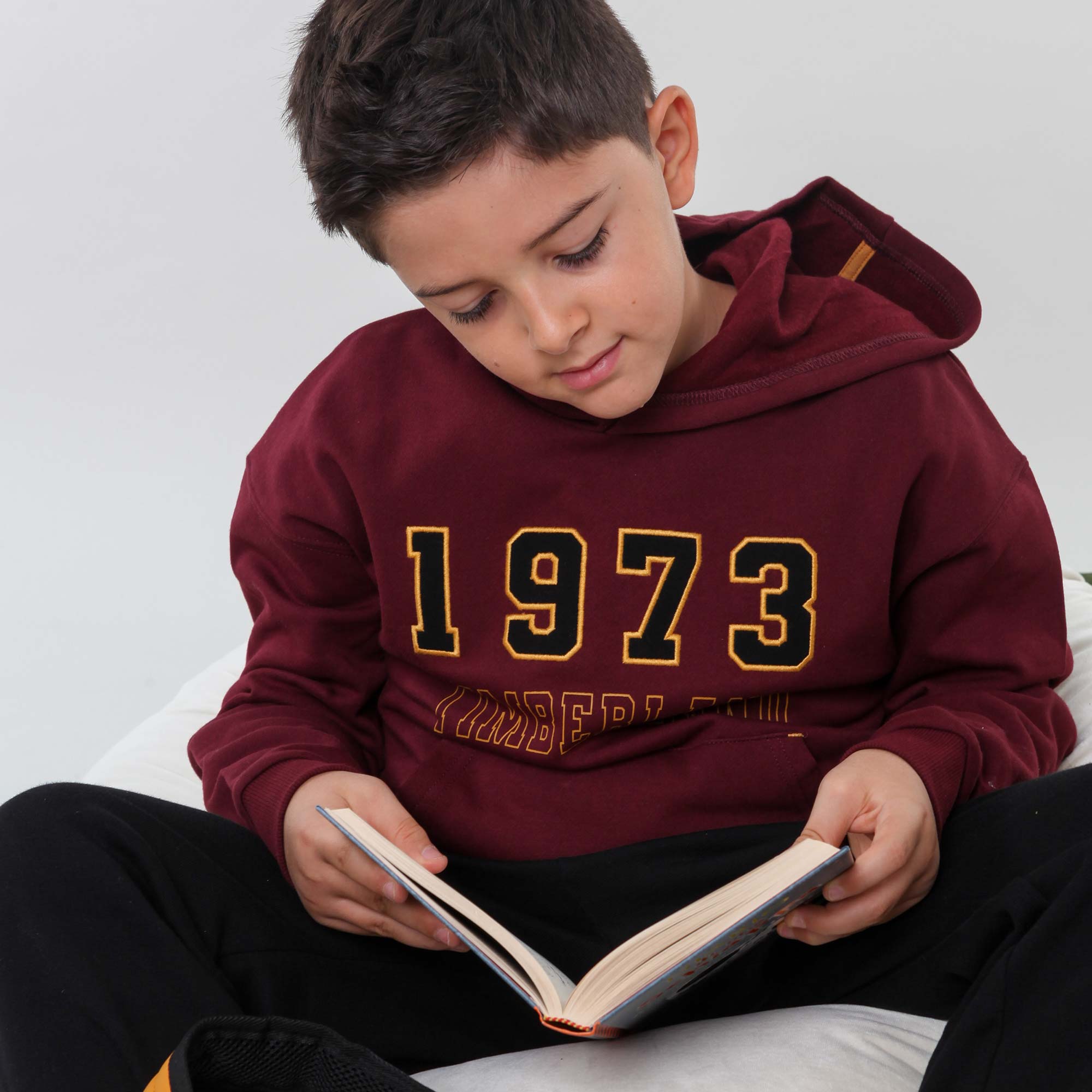 Felpa con cappuccio e tasca a marsupio bordeaux - annameglio.com abbigliamento moda