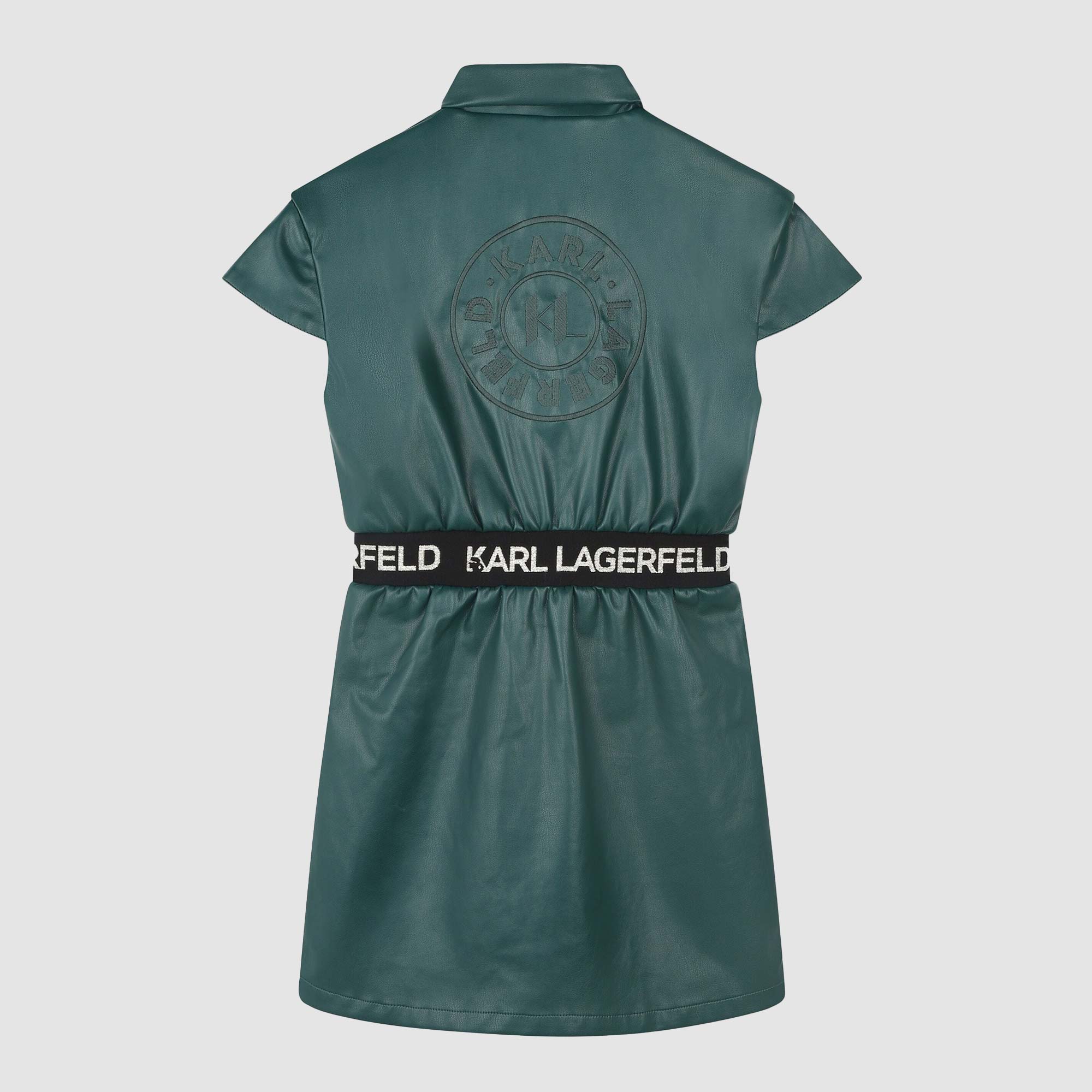 Abito in ecopelle verde con zip - annameglio.com abbigliamento moda