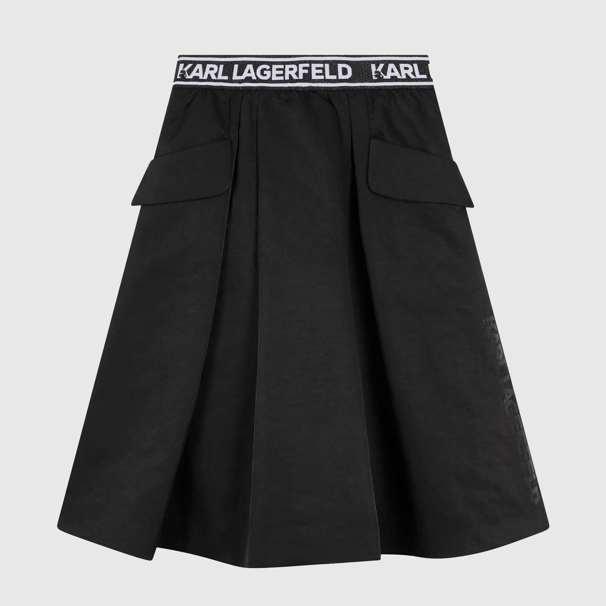 Gonna lunga nera con tasche - annameglio.com abbigliamento moda