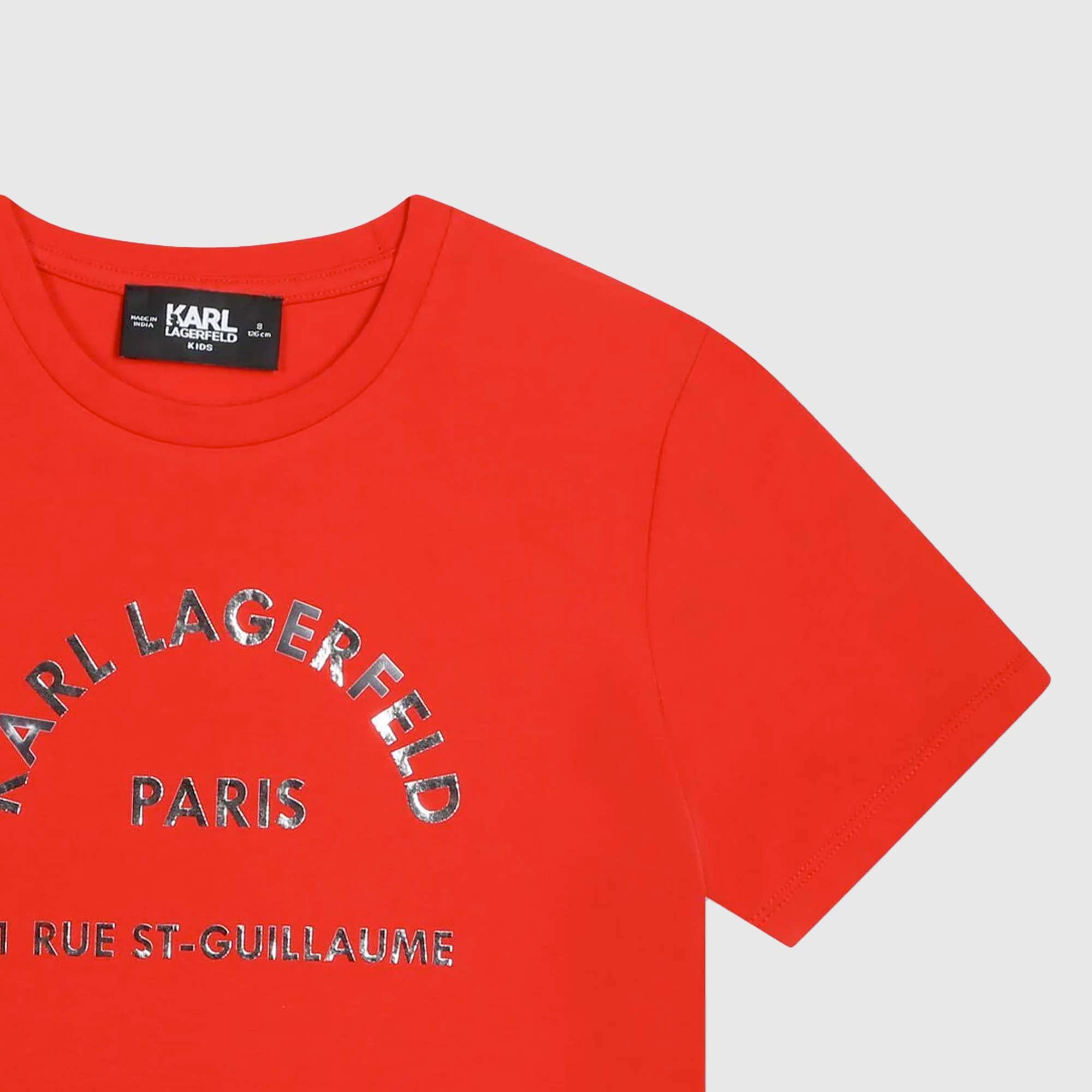 T-shirt rossa con stampa Logo - annameglio.com abbigliamento moda