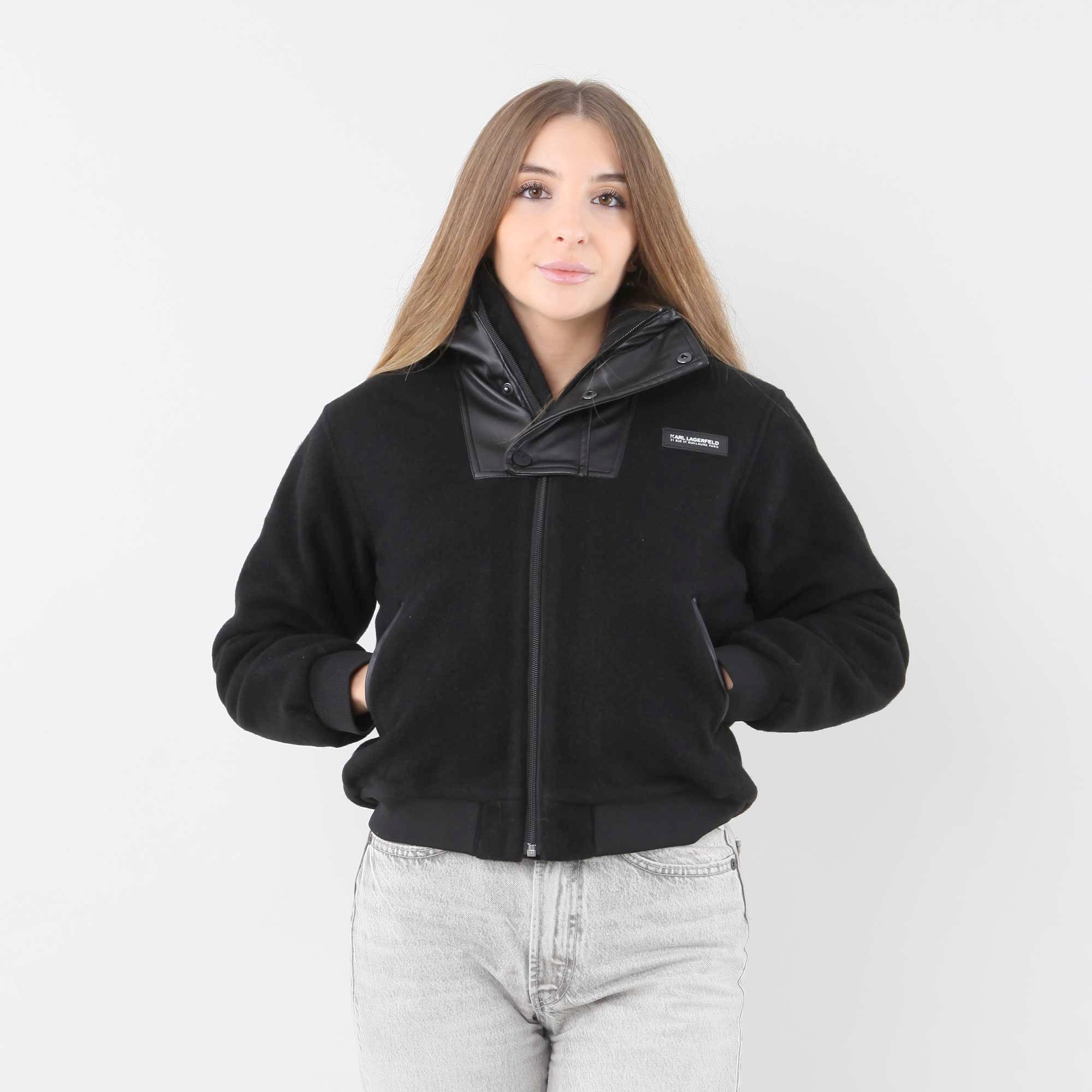 Giubbino Nero Firmato KARL LAGERFELD - annameglio.com abbigliamento moda