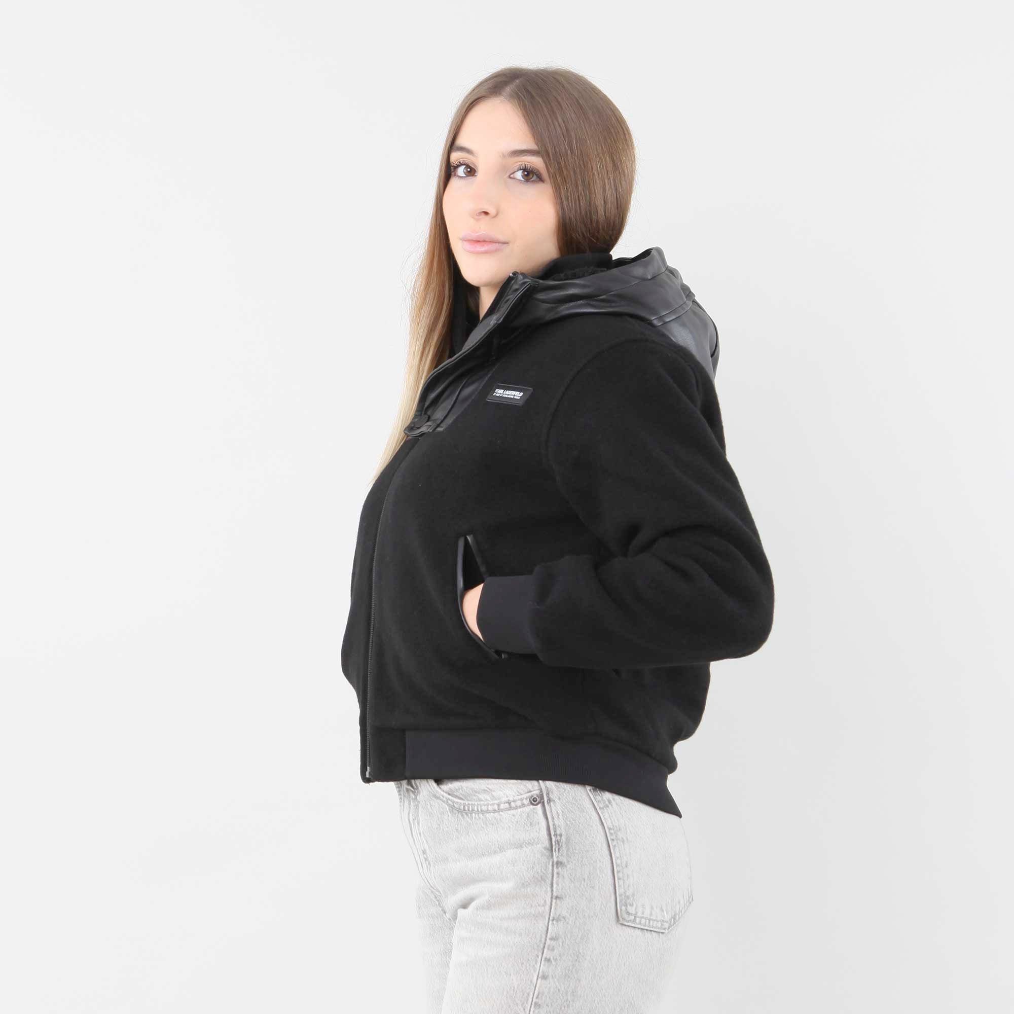 Giubbino Nero Firmato KARL LAGERFELD - annameglio.com abbigliamento moda