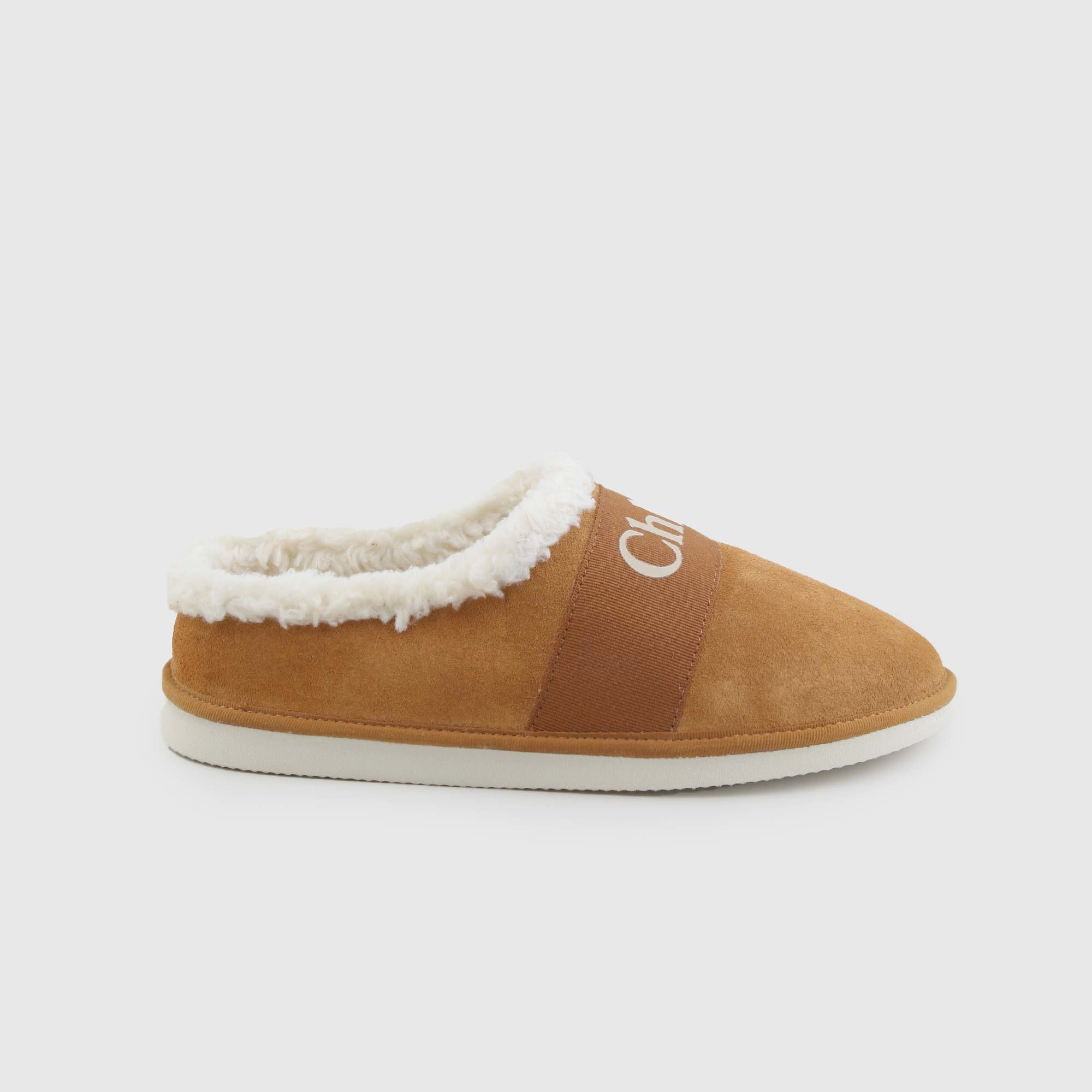 Pantofole cammello in pelle scamosciata - annameglio.com abbigliamento moda