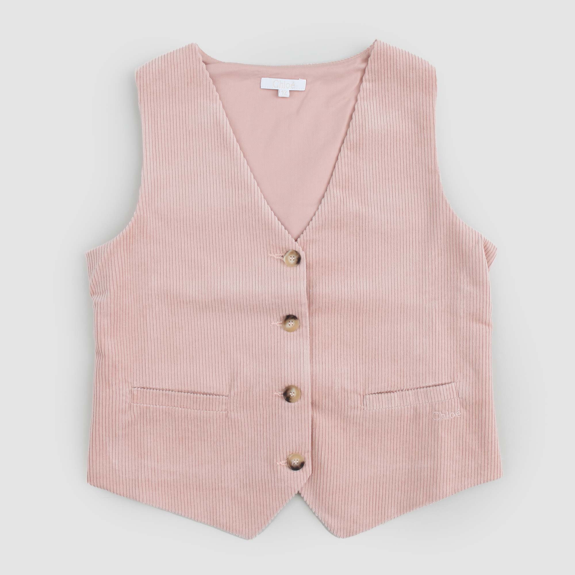 Gilet in velluto a coste rosa - annameglio.com abbigliamento moda