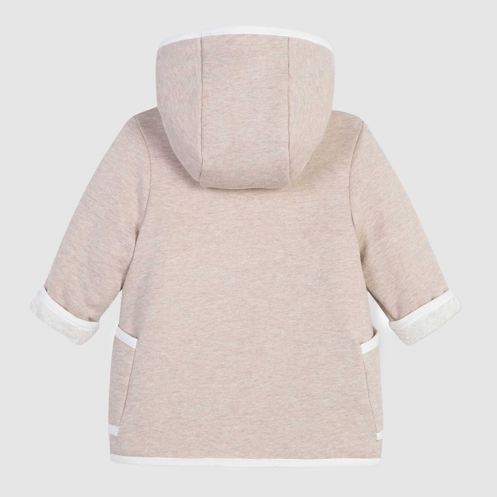 Cappotto con cappuccio beige unisex in cotone - annameglio.com abbigliamento moda